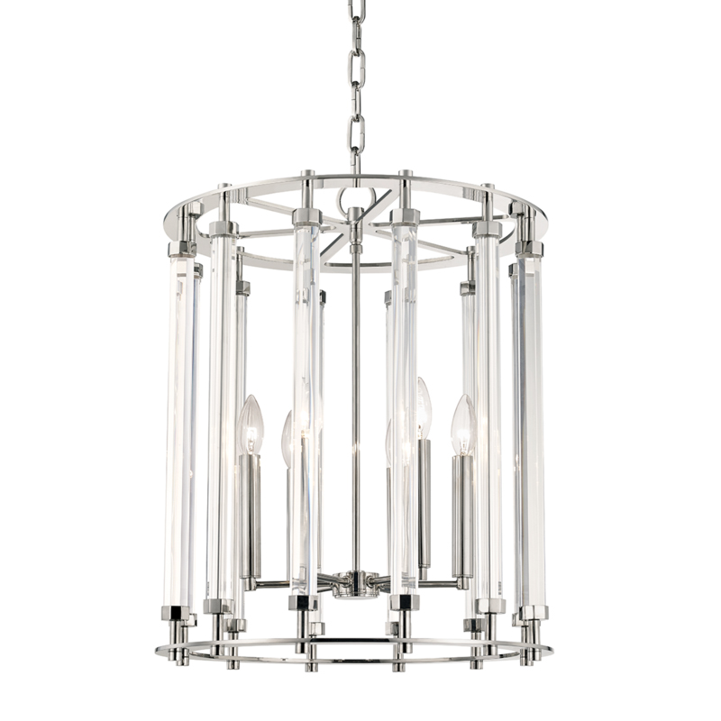 Haddon 6 Light 18 inch Polished Nickel Pendant Ceiling Light