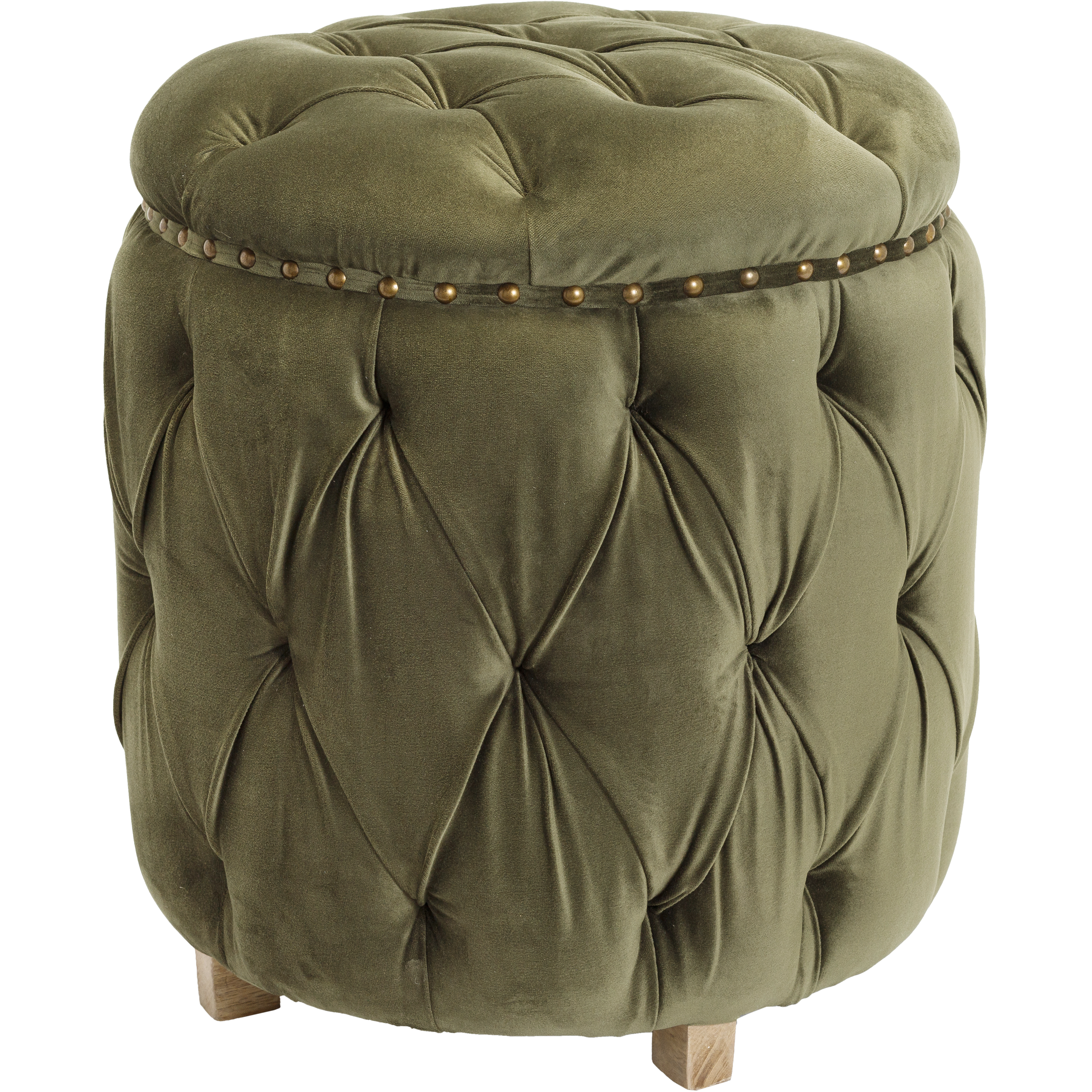 Amana 18.5 inch Dark Brown Ottoman