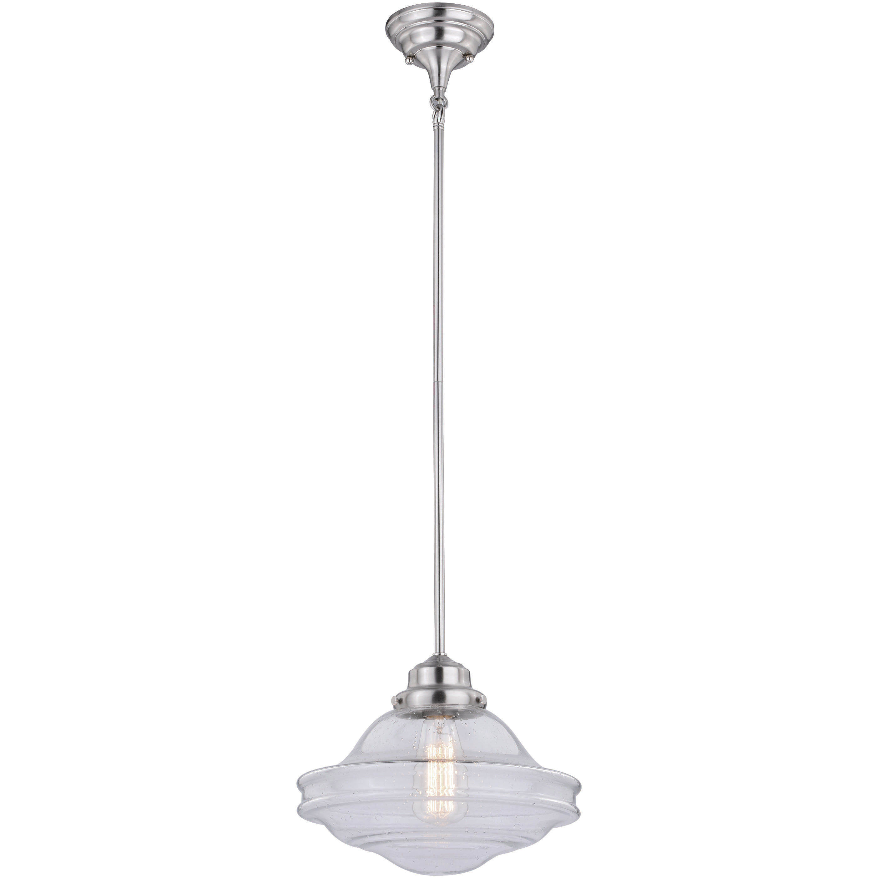 Huntley LED 12 inch Satin Nickel Pendant Ceiling Light