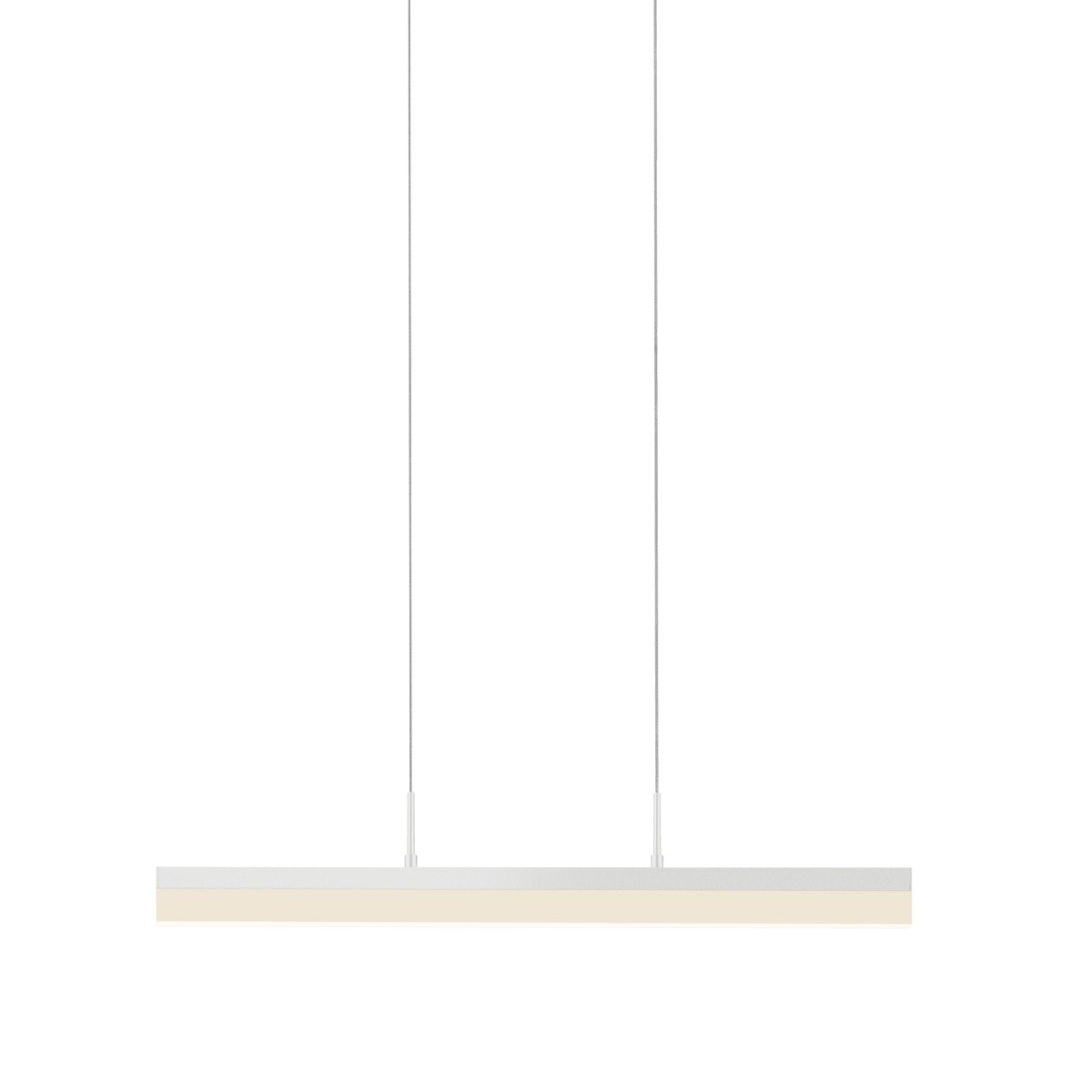 Stiletto LED 24.25 inch Satin White Pendant Ceiling Light in Standard Suspension