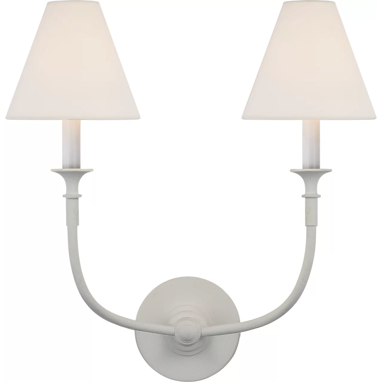 Thomas O'Brien Piaf LED 18.5 inch Plaster White Double Sconce Wall Light