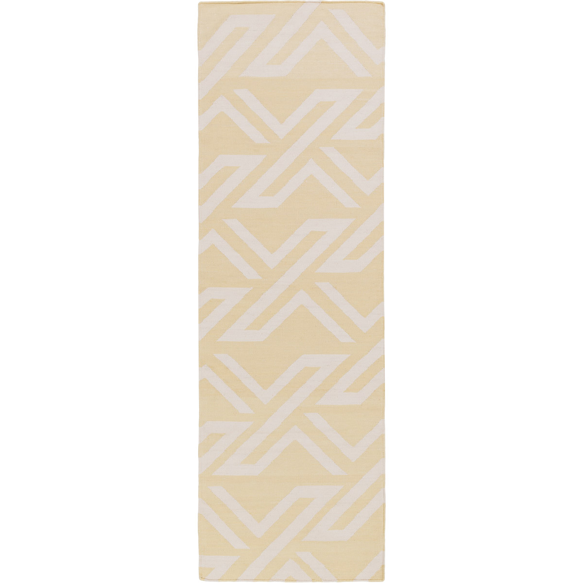 Galvany 96 X 30 inch Khaki, Cream Rug