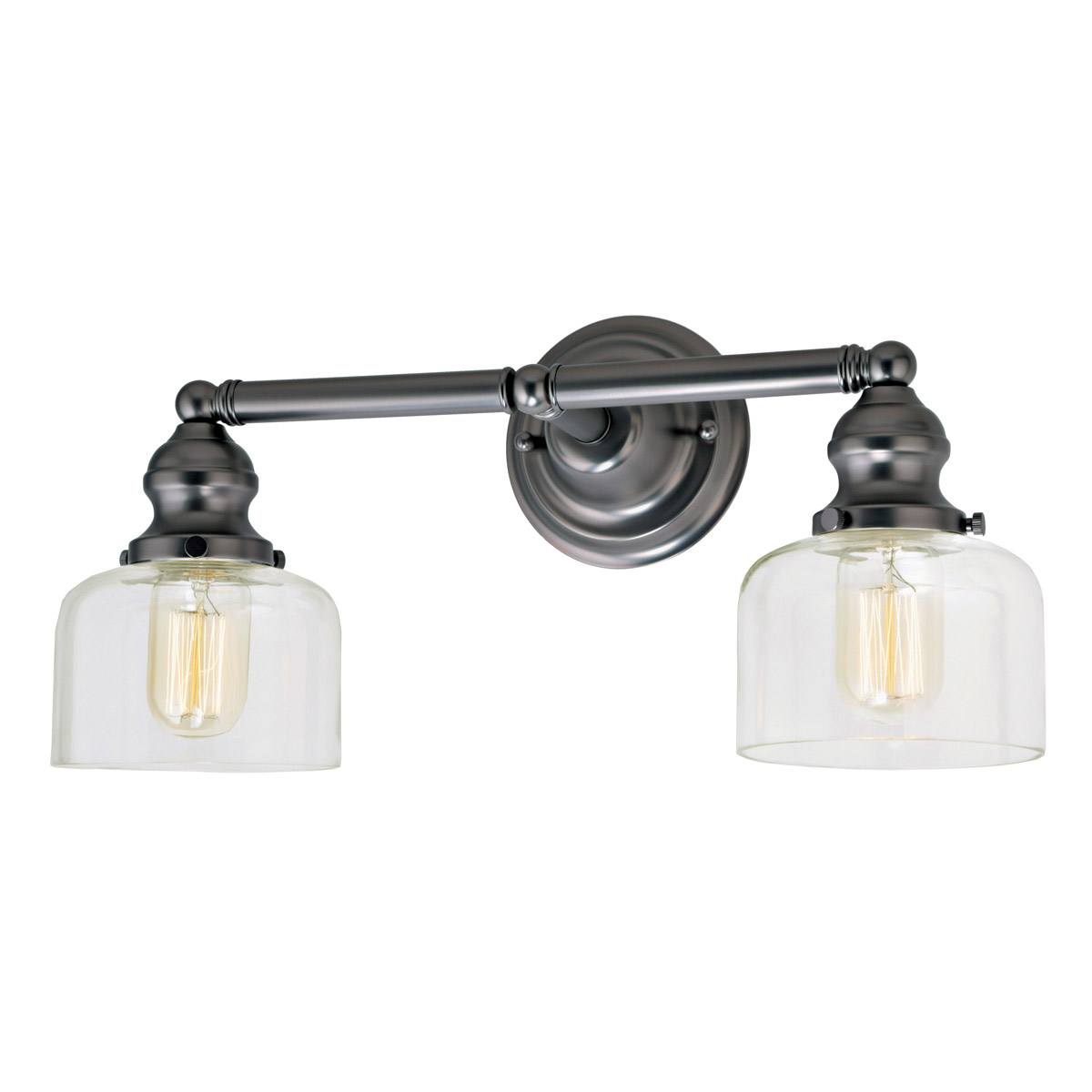 Union Square Shyra 2 Light 17 inch Gun Metal Bathroom Wall Sconce Wall Light