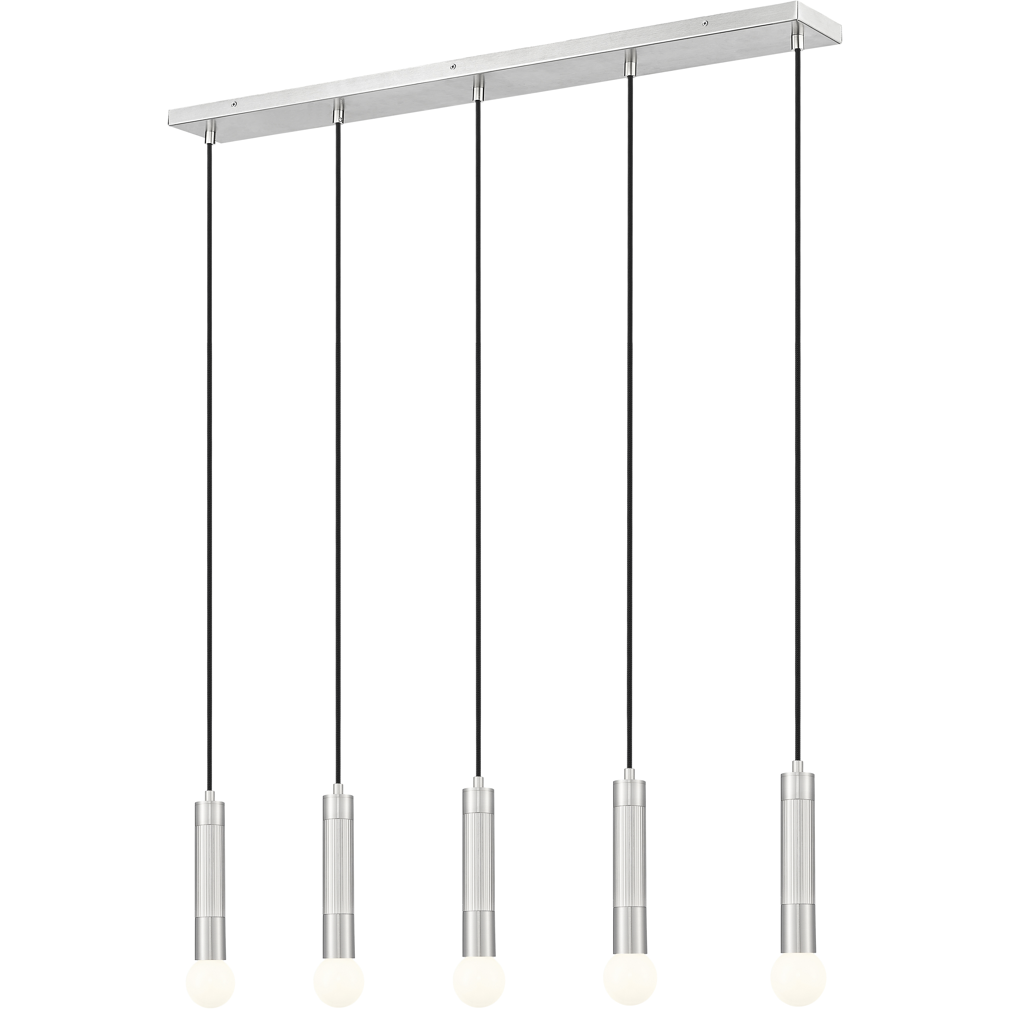 Stari Linear Chandelier Ceiling Light in Brushed Nickel