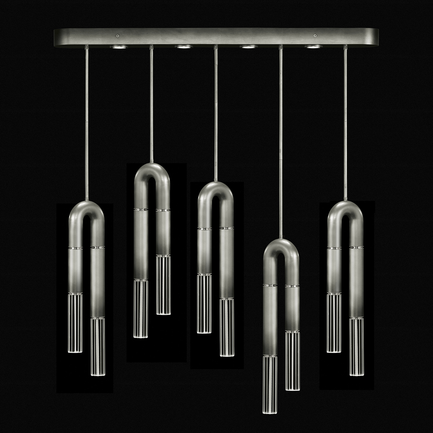Antonia LED 51.5 inch Silver Pendant Ceiling Light
