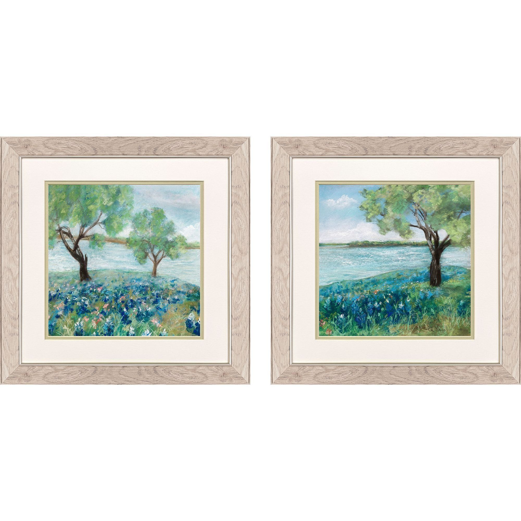 Propac Blue and Green Framed Art, Propac