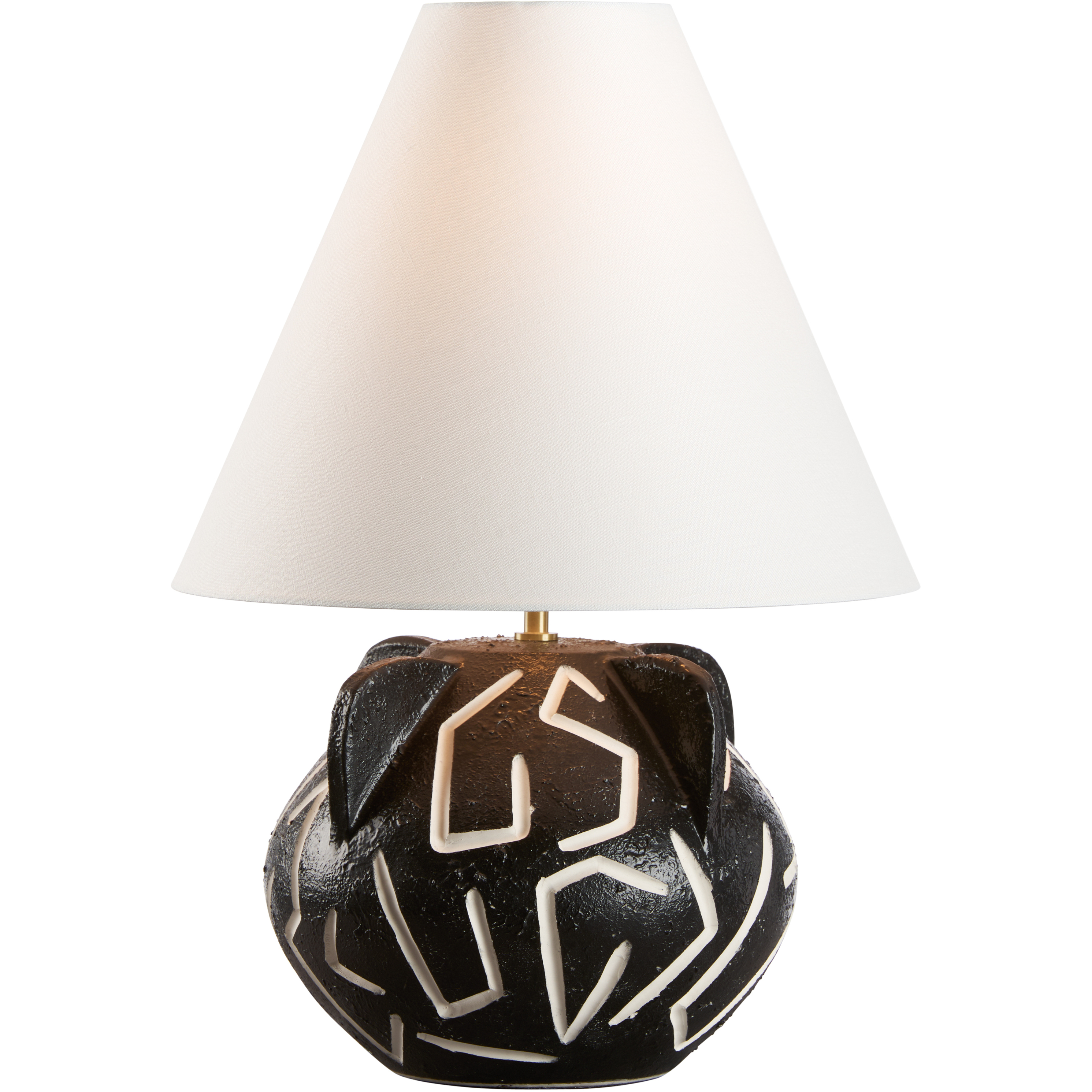 Loris 16 inch 100.00 watt Black and White/Cream Table Lamp Portable Light