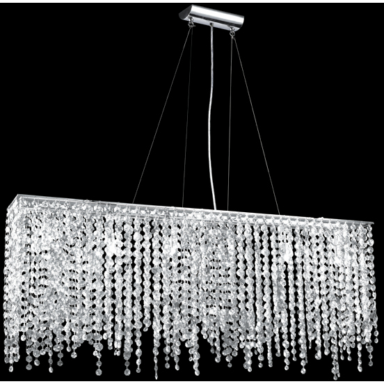 Continental Fashion 6 Light 6 inch Silver Chandelier Ceiling Light