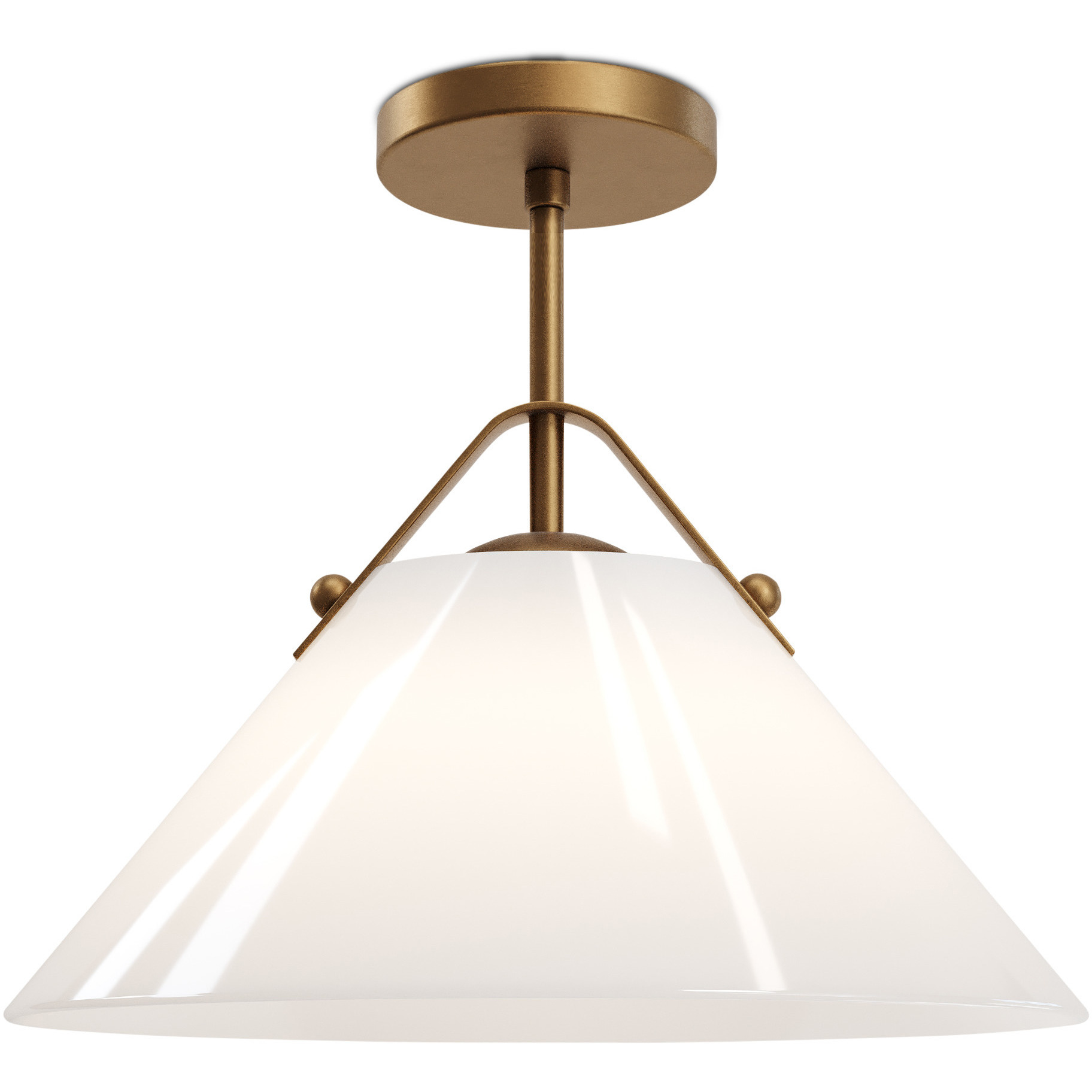 Bronwen 1 Light 19 inch Antique Brass Pendant Ceiling Light