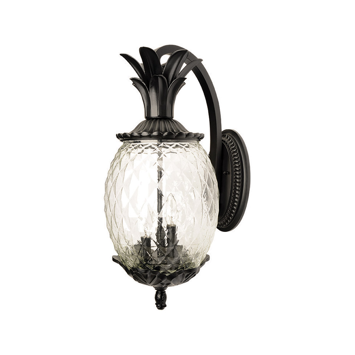 Lanai 3 Light 22 inch Matte Black Exterior Wall Mount