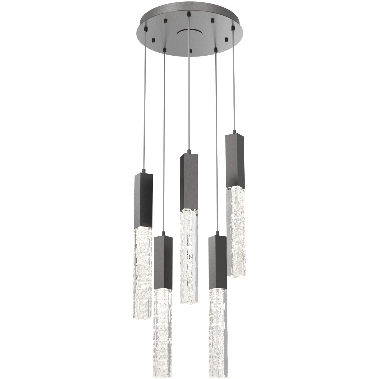 Axis LED 16.5 inch Graphite Chandelier Ceiling Light in 2700K LED, Multi-Port