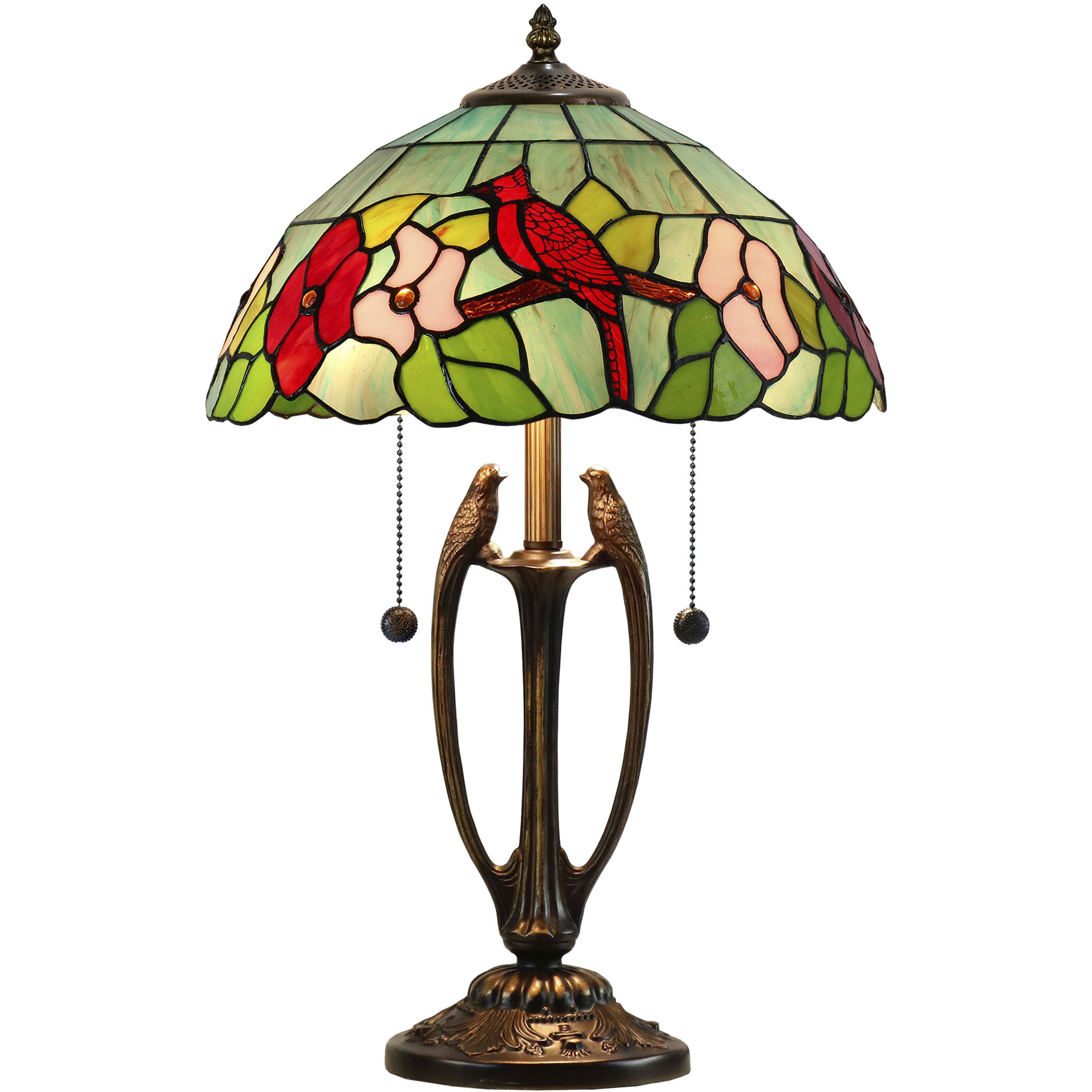 Benezia Birds 22 inch 75.00 watt Antique Bronze Table Lamp Portable Light