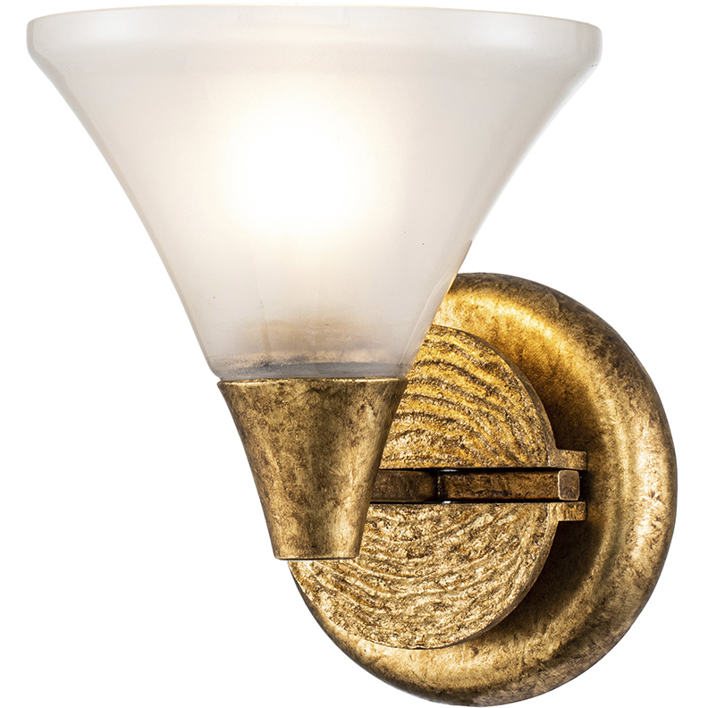 Lemoine 1 Light 7.5 inch Gold Leaf Bath Bar Wall Light
