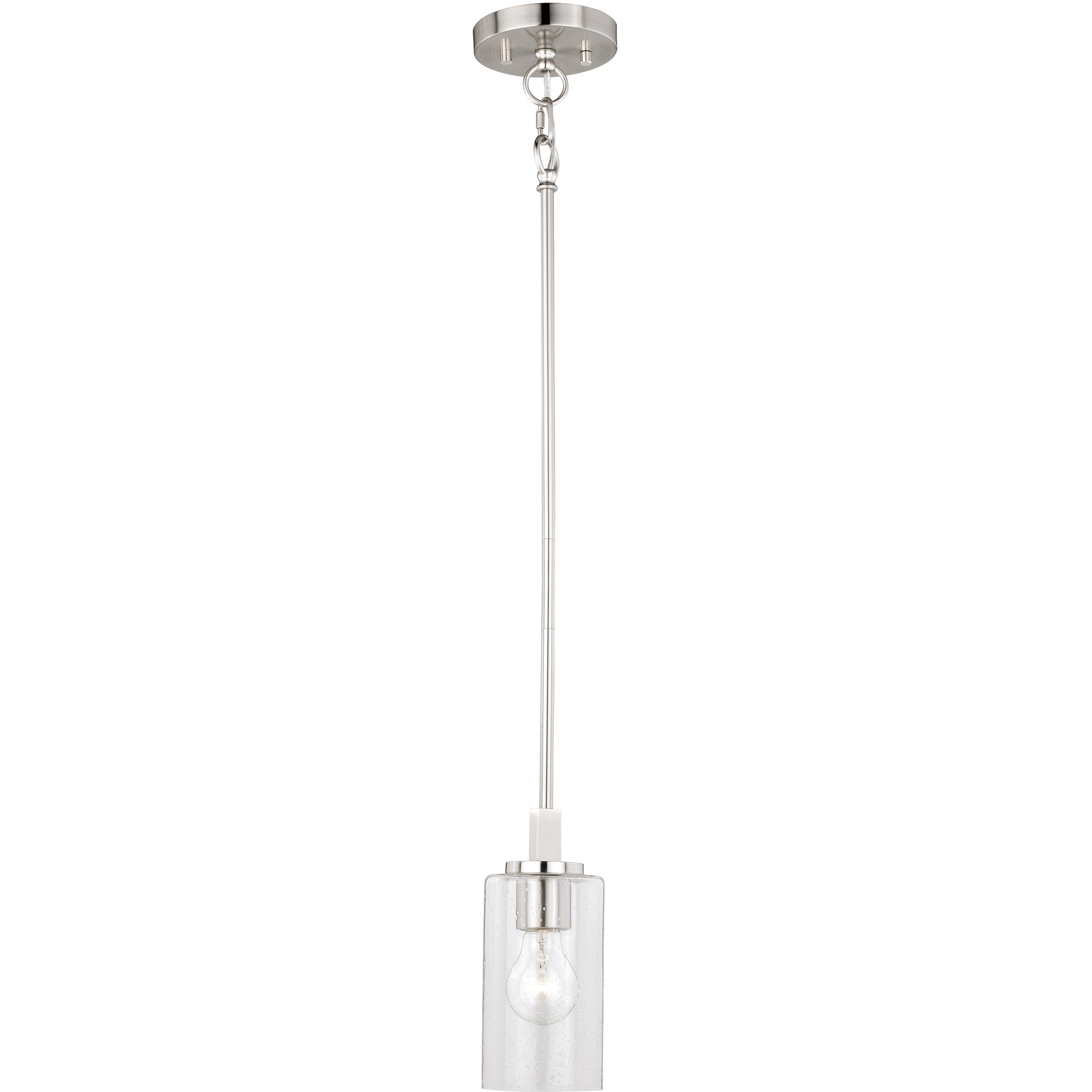 Addison LED 4.75 inch Satin Nickel Mini Pendant Ceiling Light