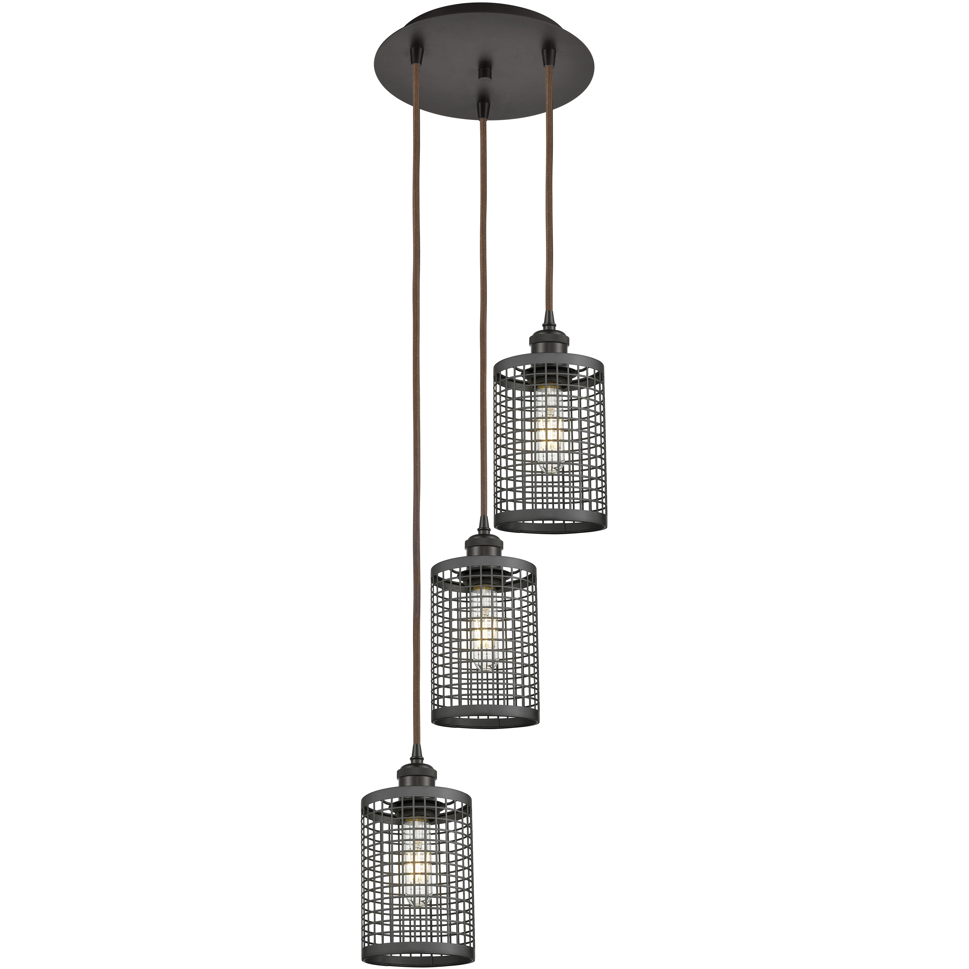 Nestbrook 3 Light 18.5 inch Oil Rubbed Bronze Multi Pendant Ceiling Light
