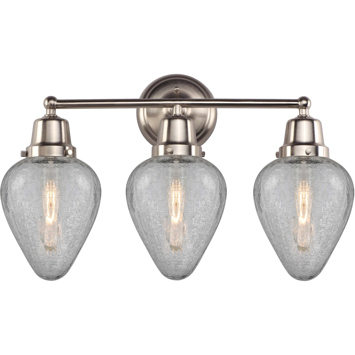 Aditi Geneseo 3 Light 22.5 inch Brushed Satin Nickel Bath Vanity Light Wall Light, Aditi