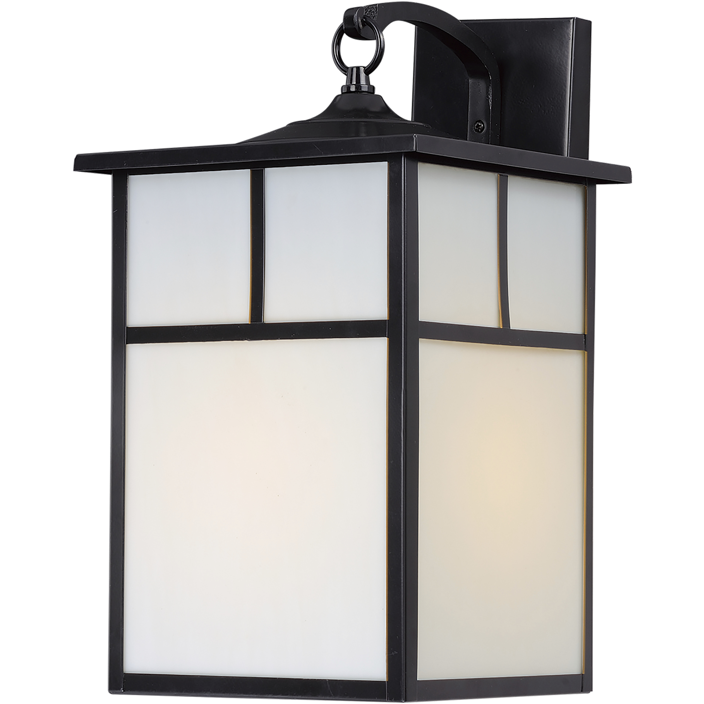 Coldwater 1 Light 16 inch Black Outdoor Wall Mount in White