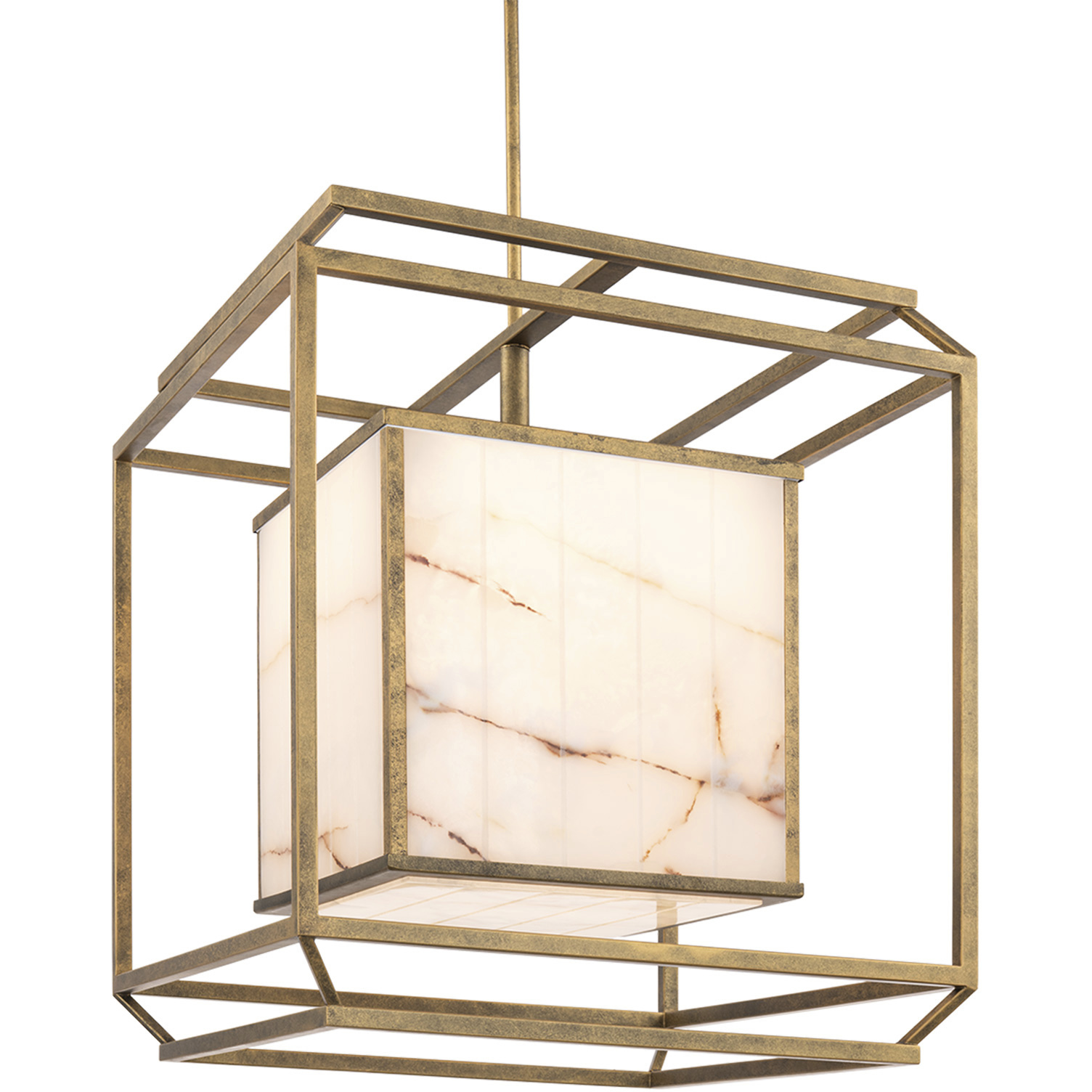 Sylvester LED 24 inch Burnished Brass Pendant Ceiling Light
