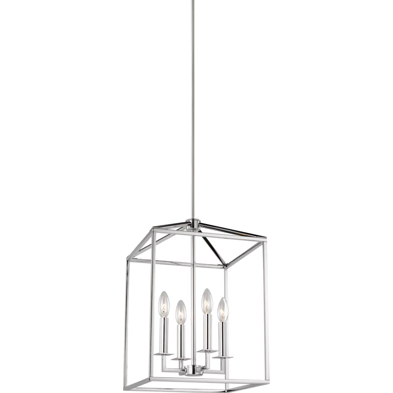 Perryton 4 Light 12.25 inch Chrome Foyer Pendant Ceiling Light, Small