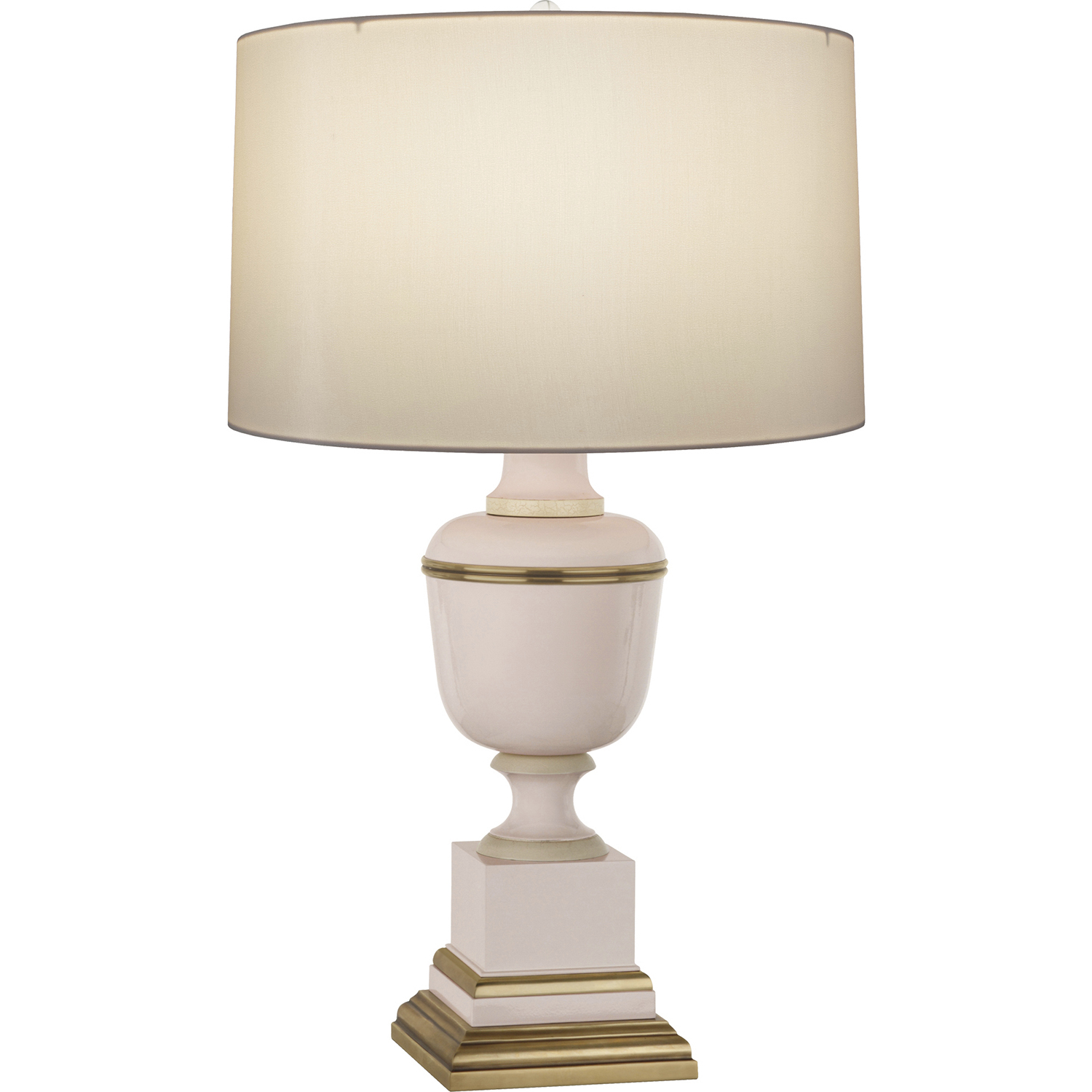 Annika 24 inch 60 watt Blush Accent Lamp Portable Light in Cloud Cream Silk