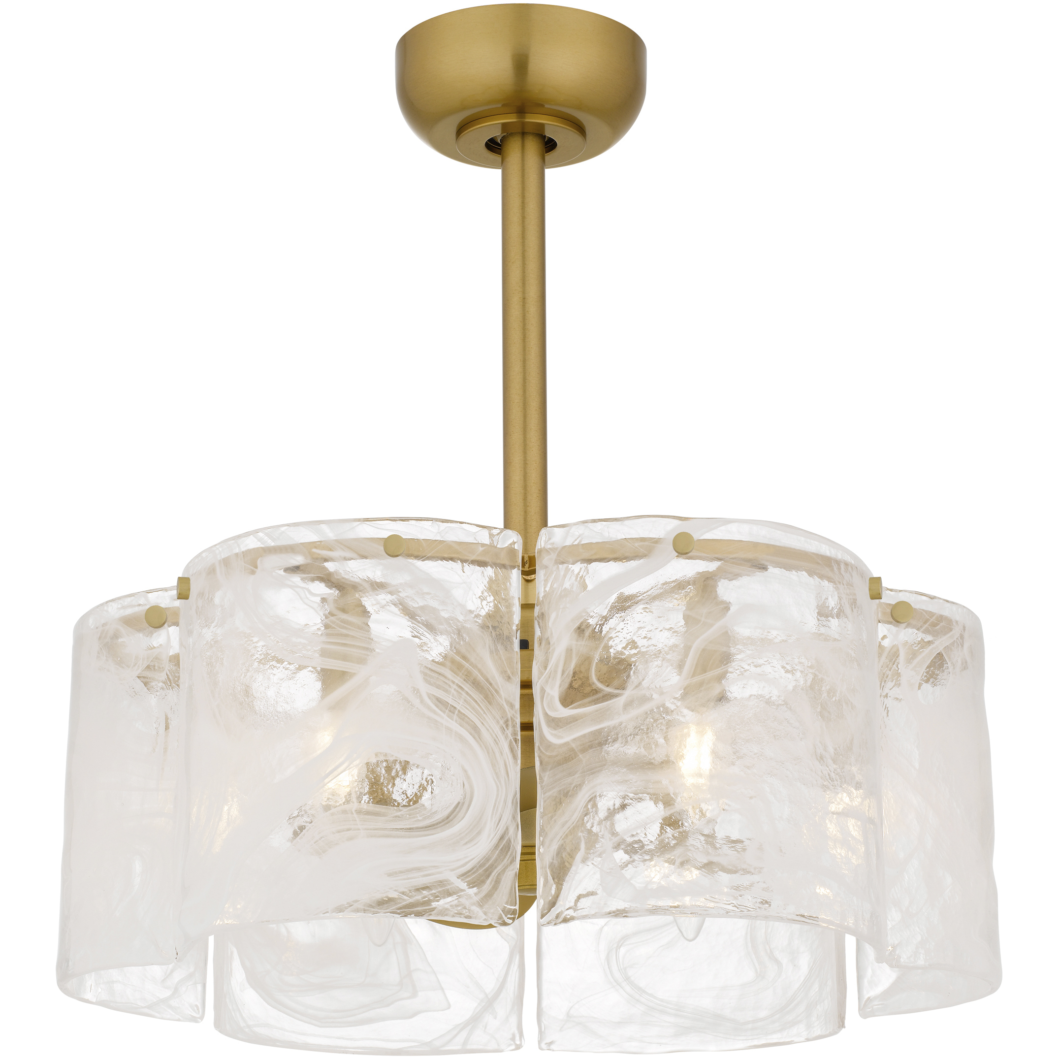 Maisie 21.75 inch Brushed Gold Fandelier