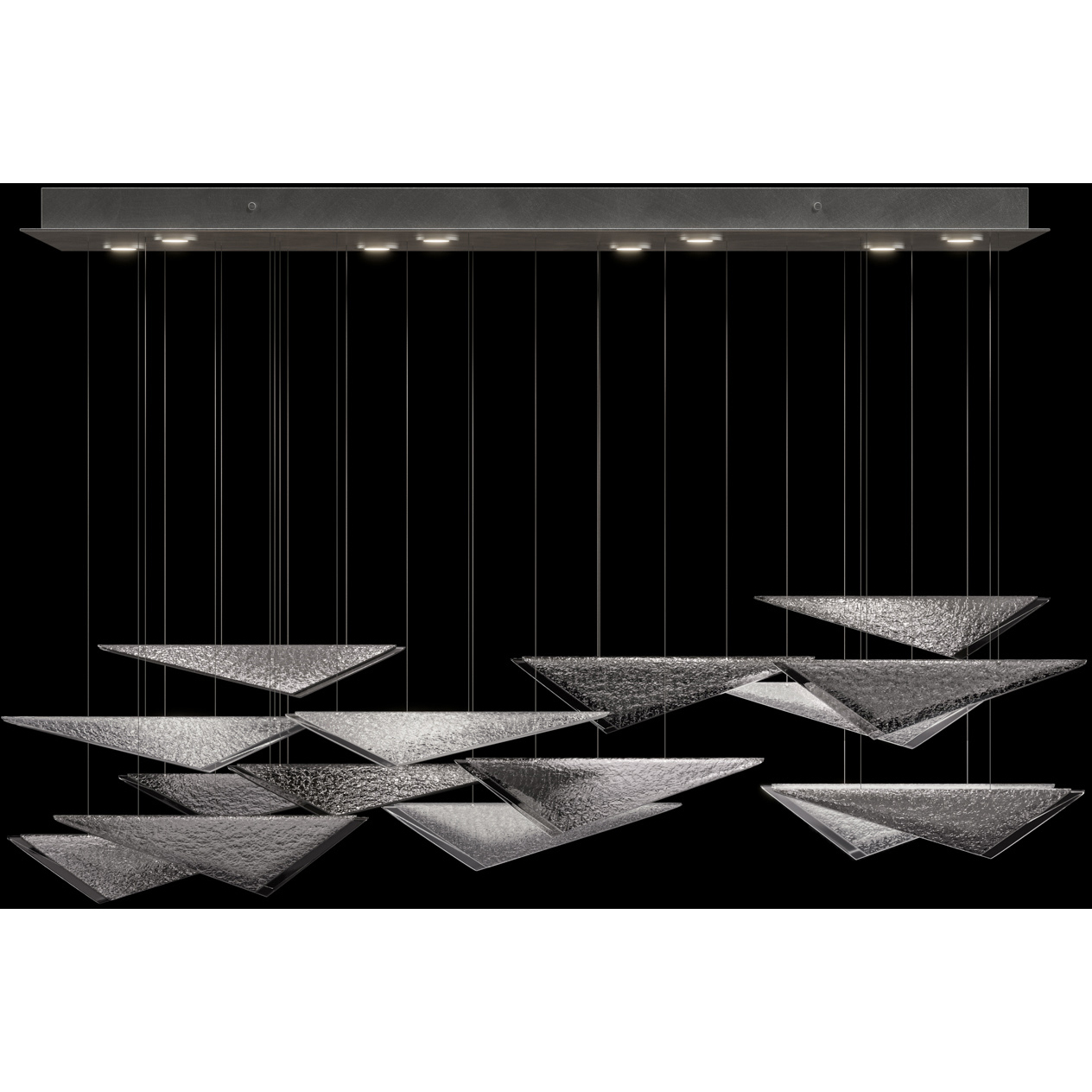 Volo 8 Light 58 inch Silver Pendant Ceiling Light