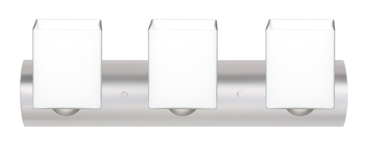 Rise 3 Light 22 inch Satin Nickel Vanity Lighting Wall Light in Incandescent