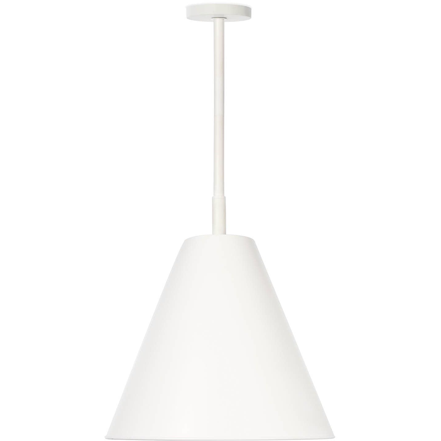 Bluff 1 Light 16 inch White Outdoor Pendant