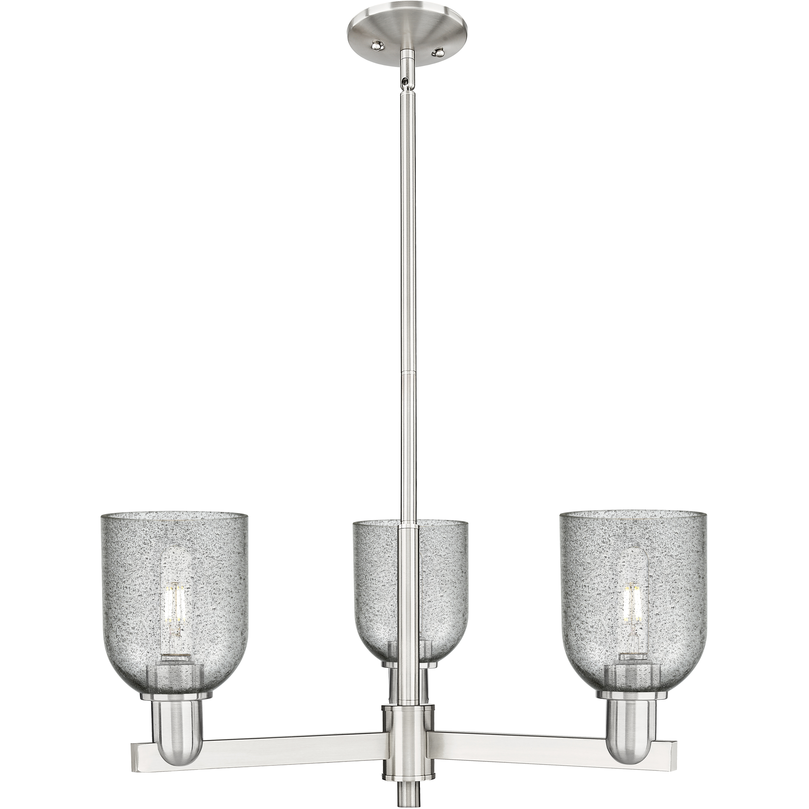 Arcadia Caledonia 3 Light 26.75 inch Satin Nickel Chandelier Ceiling Light