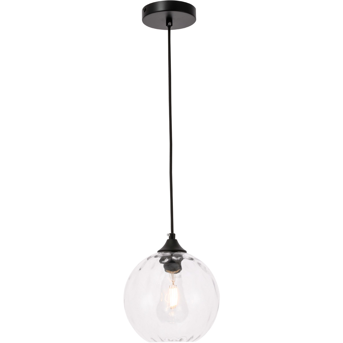 Cashel 1 Light 7.9 inch Black Pendant Ceiling Light