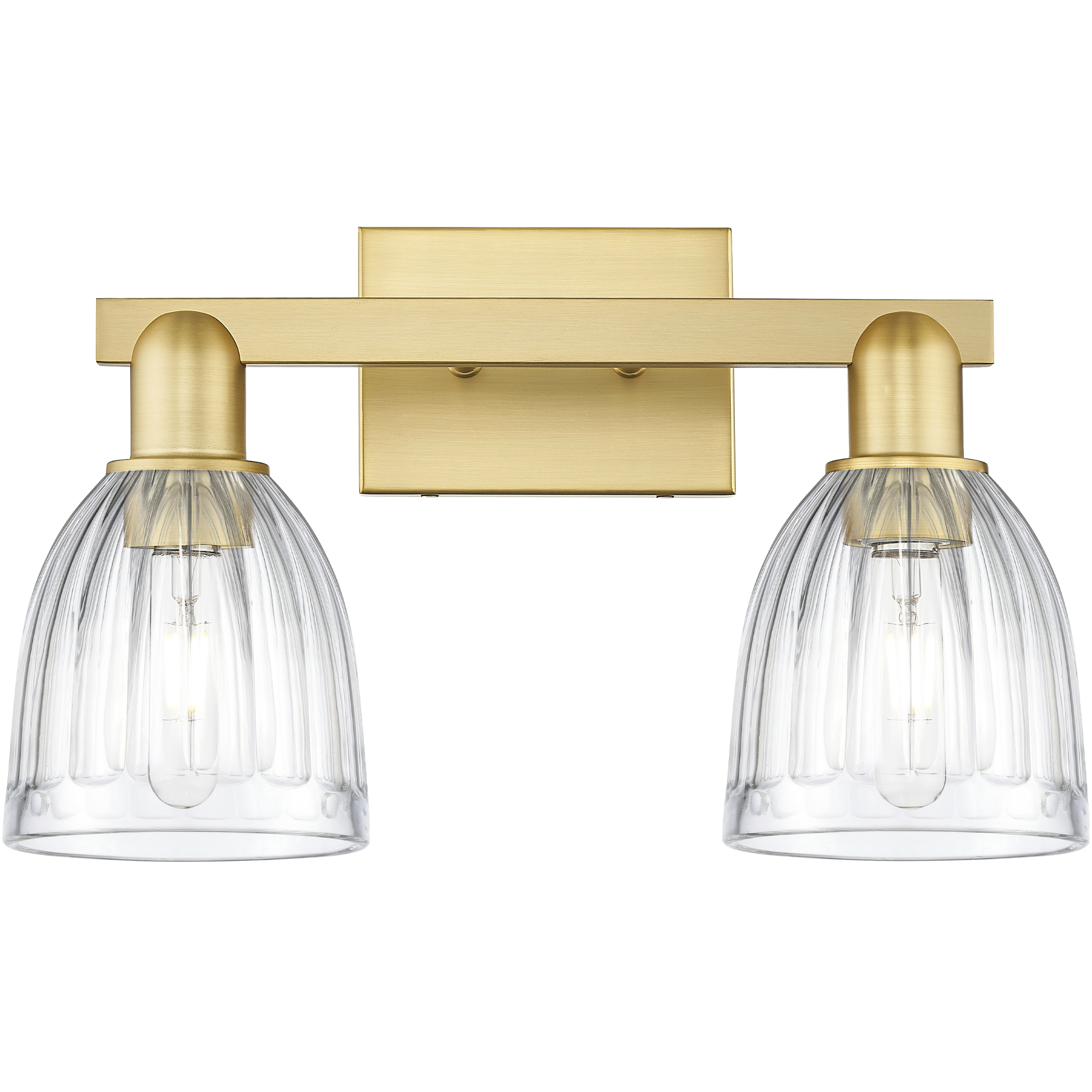 Arcadia Brookfield 2 Light 17 inch Satin Gold Bath Vanity Light Wall Light