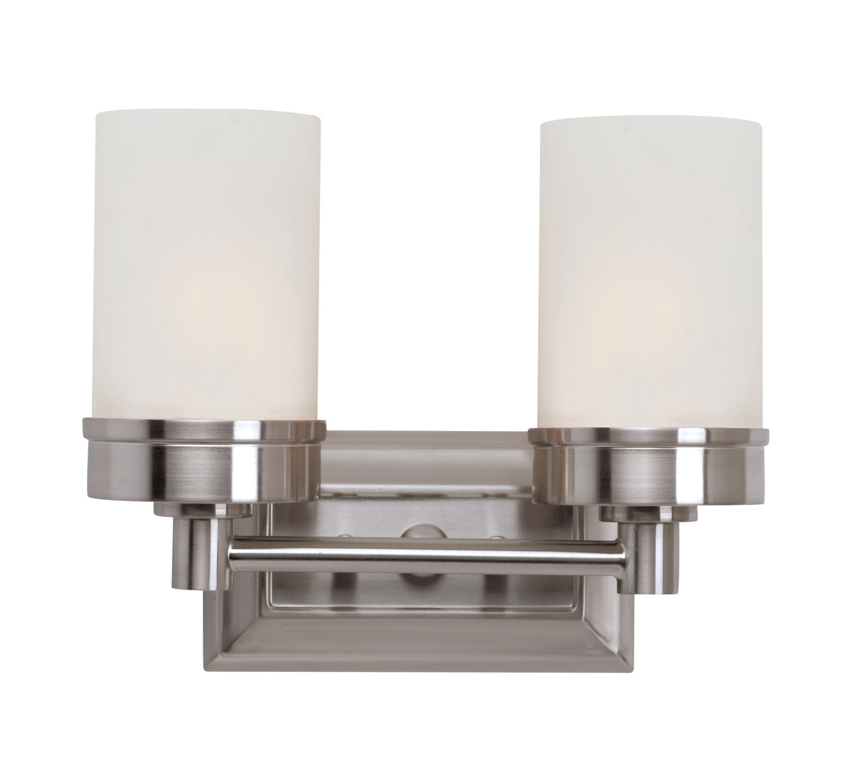 Fusion 2 Light 12 inch Brushed Nickel Vanity Bar Wall Light
