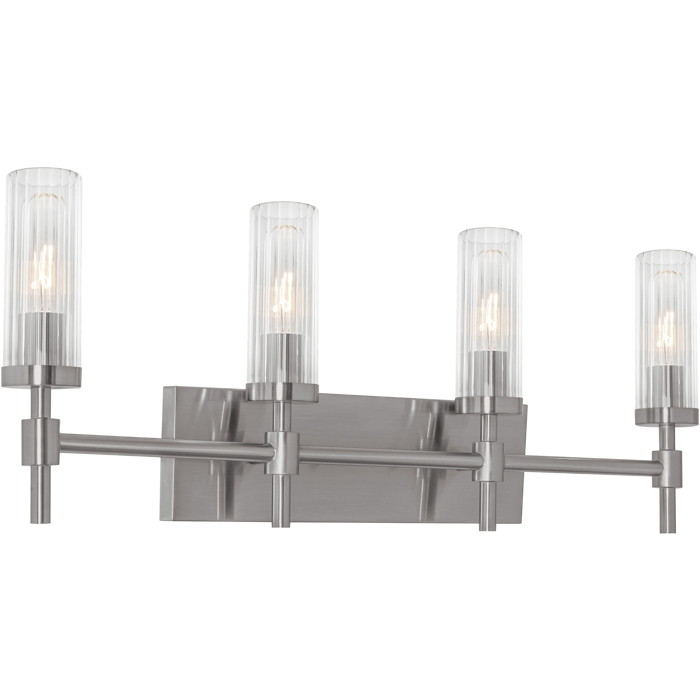 Huntington 4 Light 30 inch Satin Nickel Vanity Light Wall Light