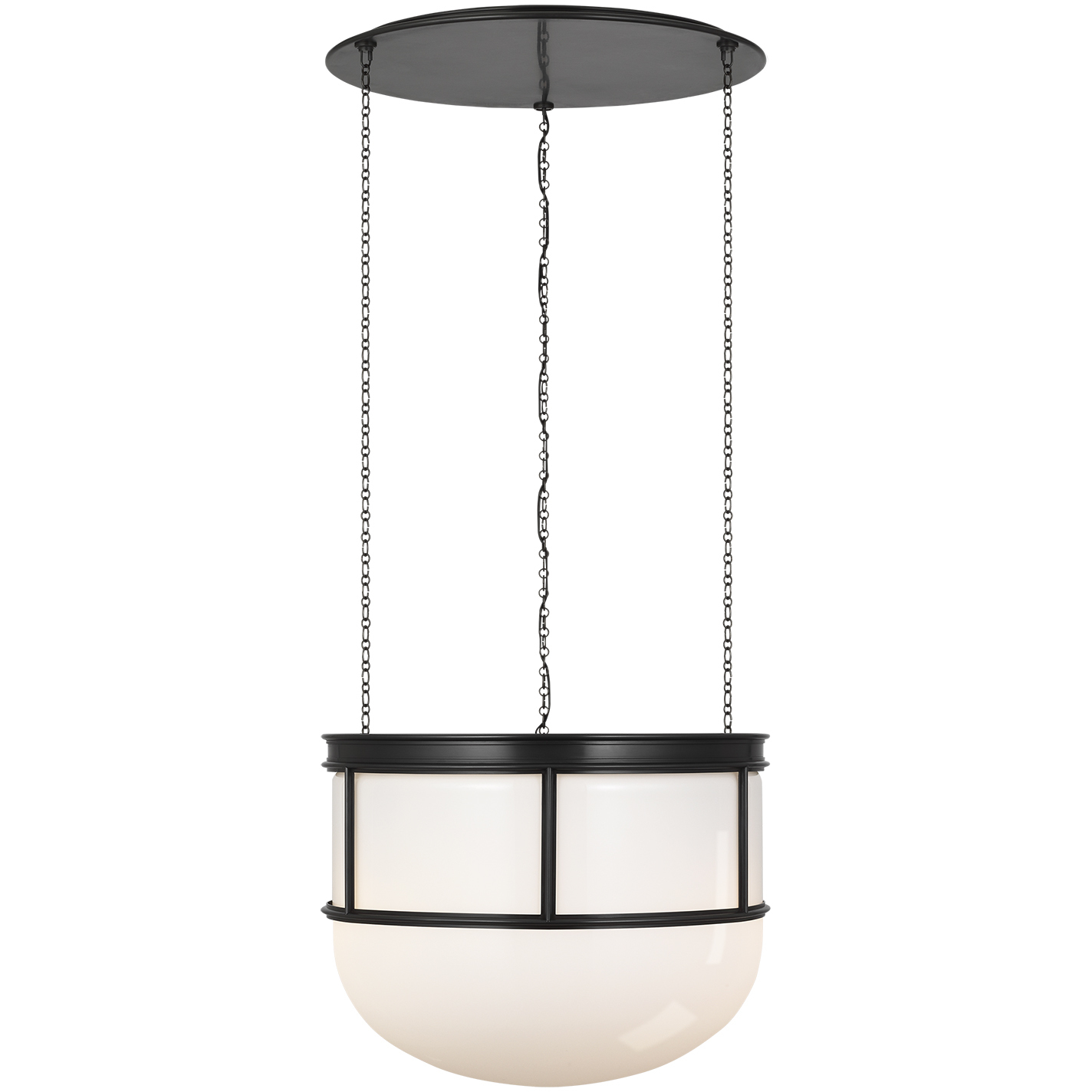 Chapman & Myers Martil LED 24 inch Bronze Lantern Pendant Ceiling Light