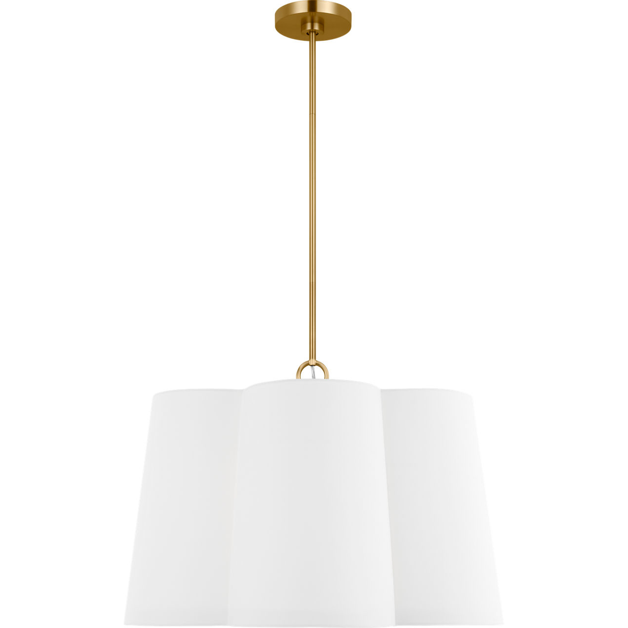 kate spade new york Bronte 4 Light 28 inch Burnished Brass Hanging Shade Pendant Ceiling Light