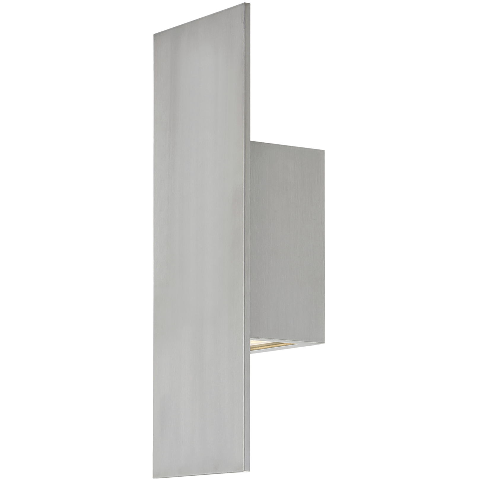 Icon LED 14 inch Brushed Aluminum Outdoor Wall Light, dweLED