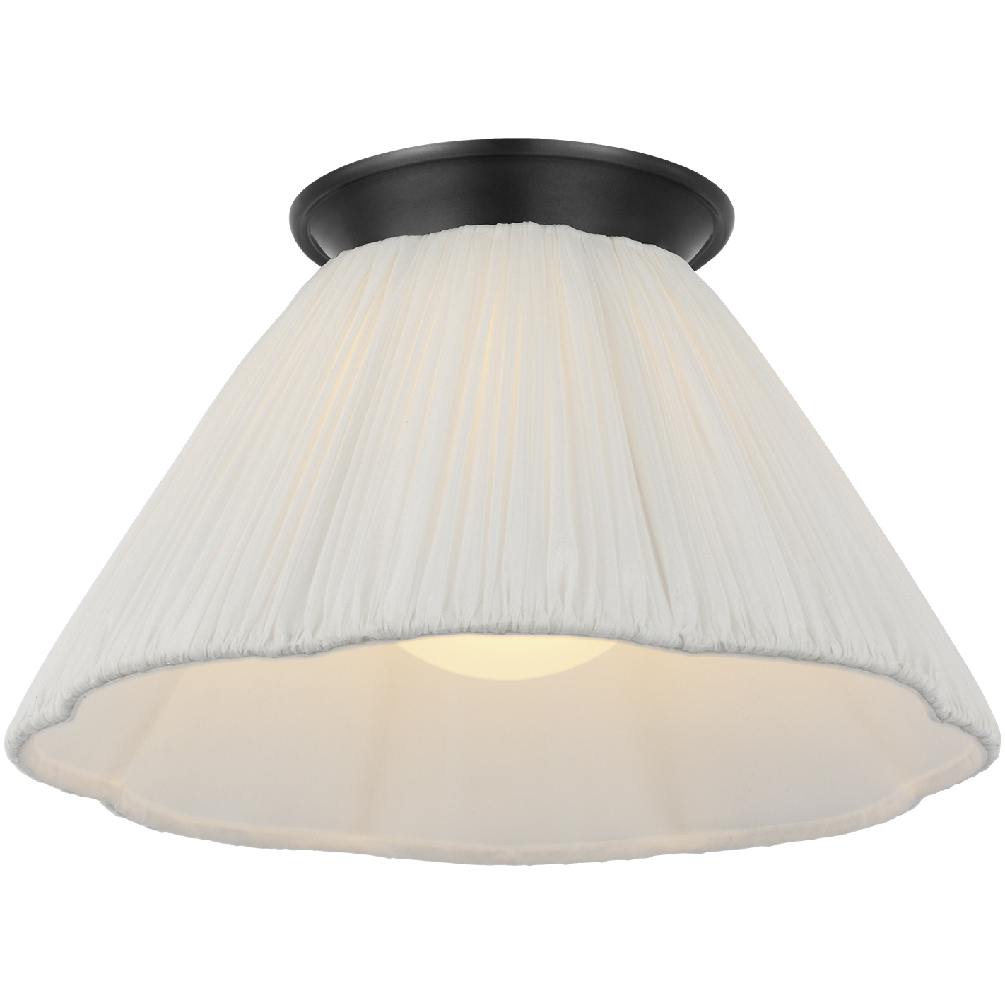 Amber Lewis Bradley LED 12 inch Bronze Flush Mount Ceiling Light