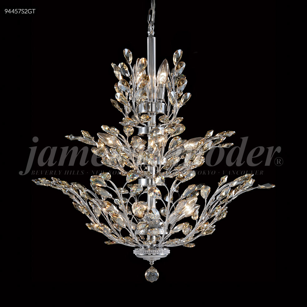Florale 13 Light 27 inch Silver Chandelier Ceiling Light