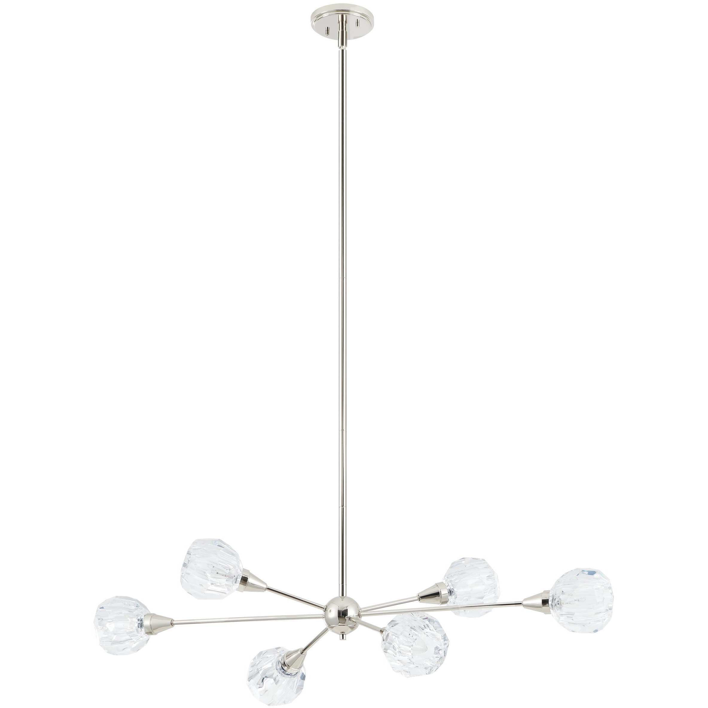 Helena 6 Light 18.5 inch Polished Nickel Chandelier Ceiling Light