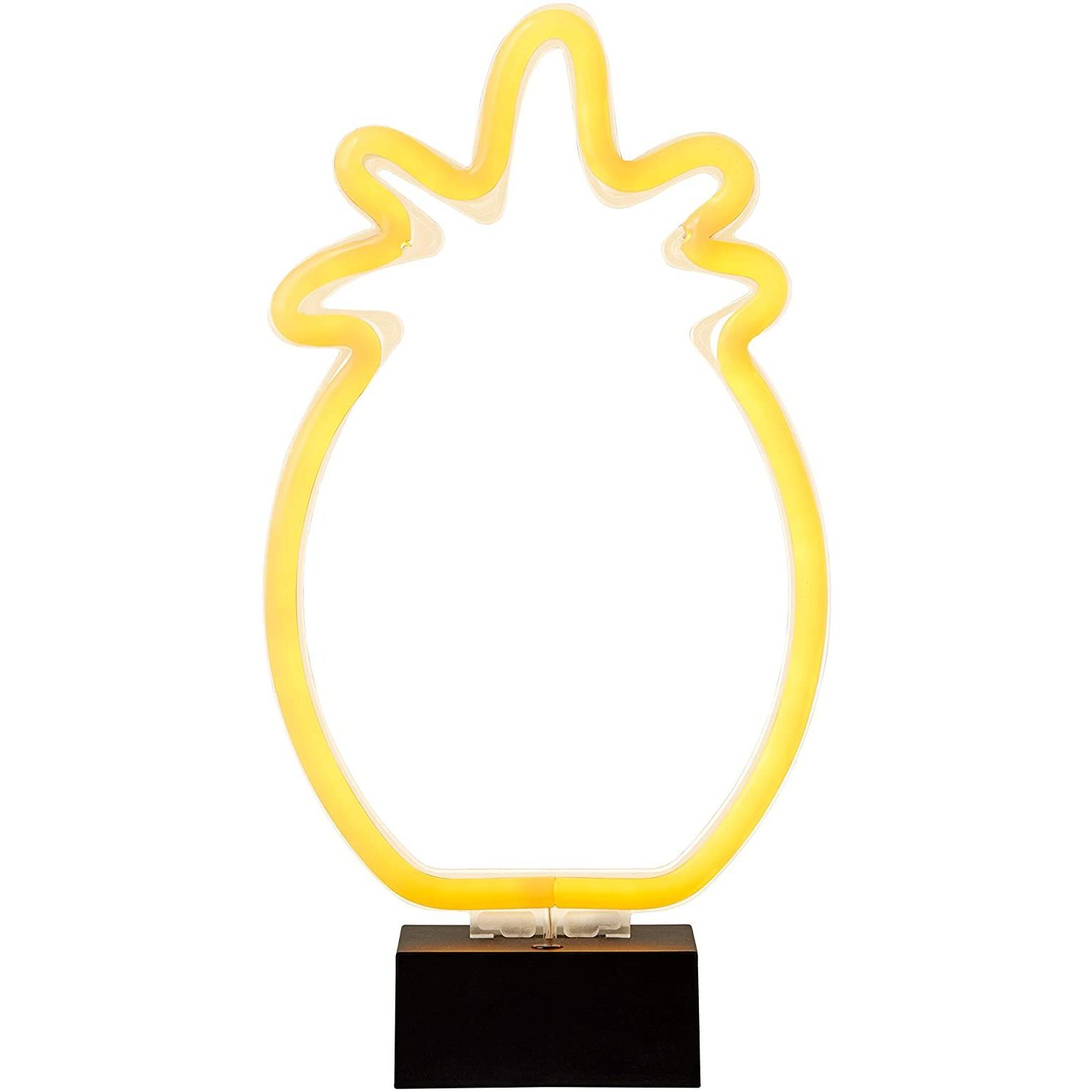 Pineapple 11.75 inch White LED Neon Lamp Portable Light