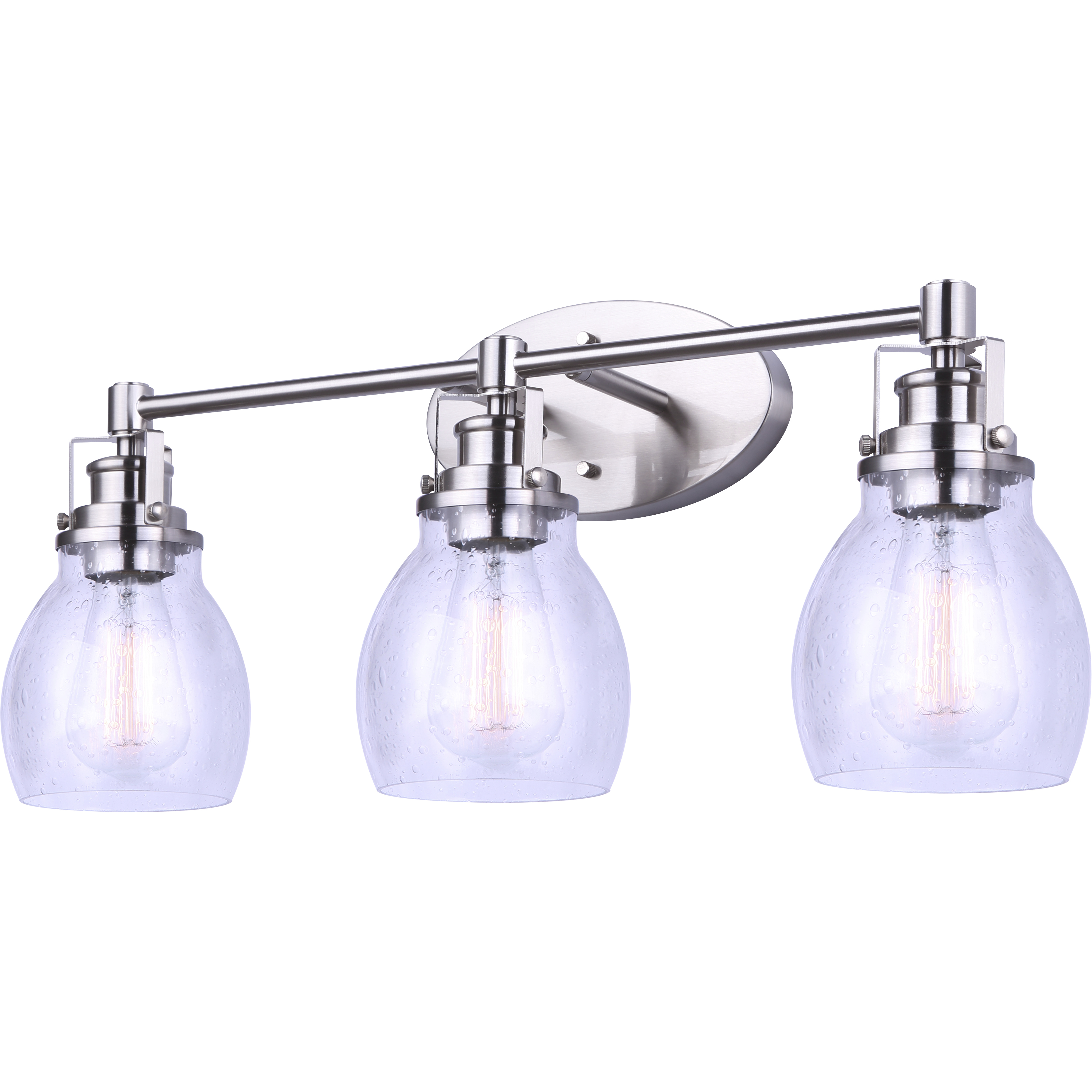 Carson 3 Light 24 inch Brushed Nickel Vanity Light Wall Light