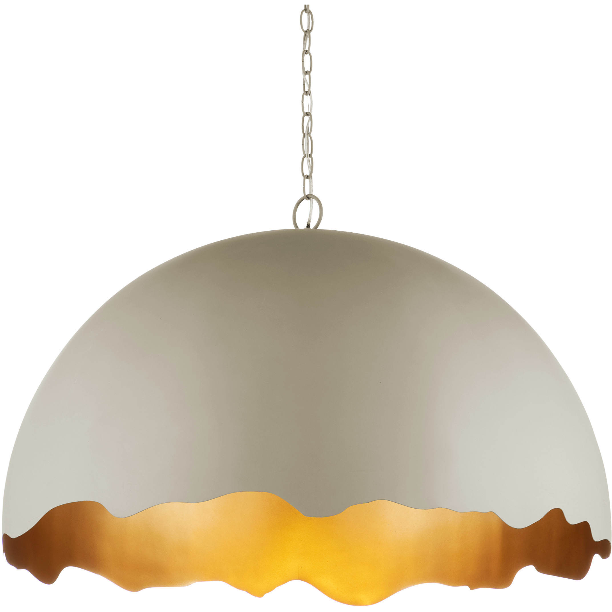 Tamago 1 Light 35.25 inch Smoky Olive and Contemporary Gold Pendant Ceiling Light, Hiroshi Koshitaka Collection