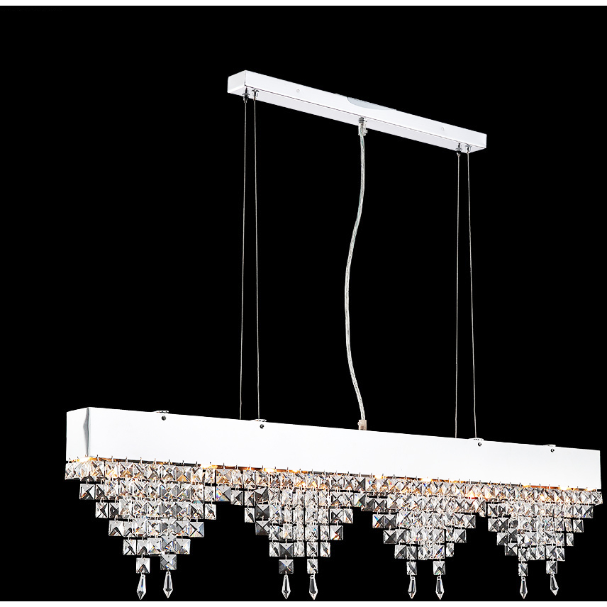 Fashionable Broadway 6 Light 3 inch Silver Chandelier Ceiling Light