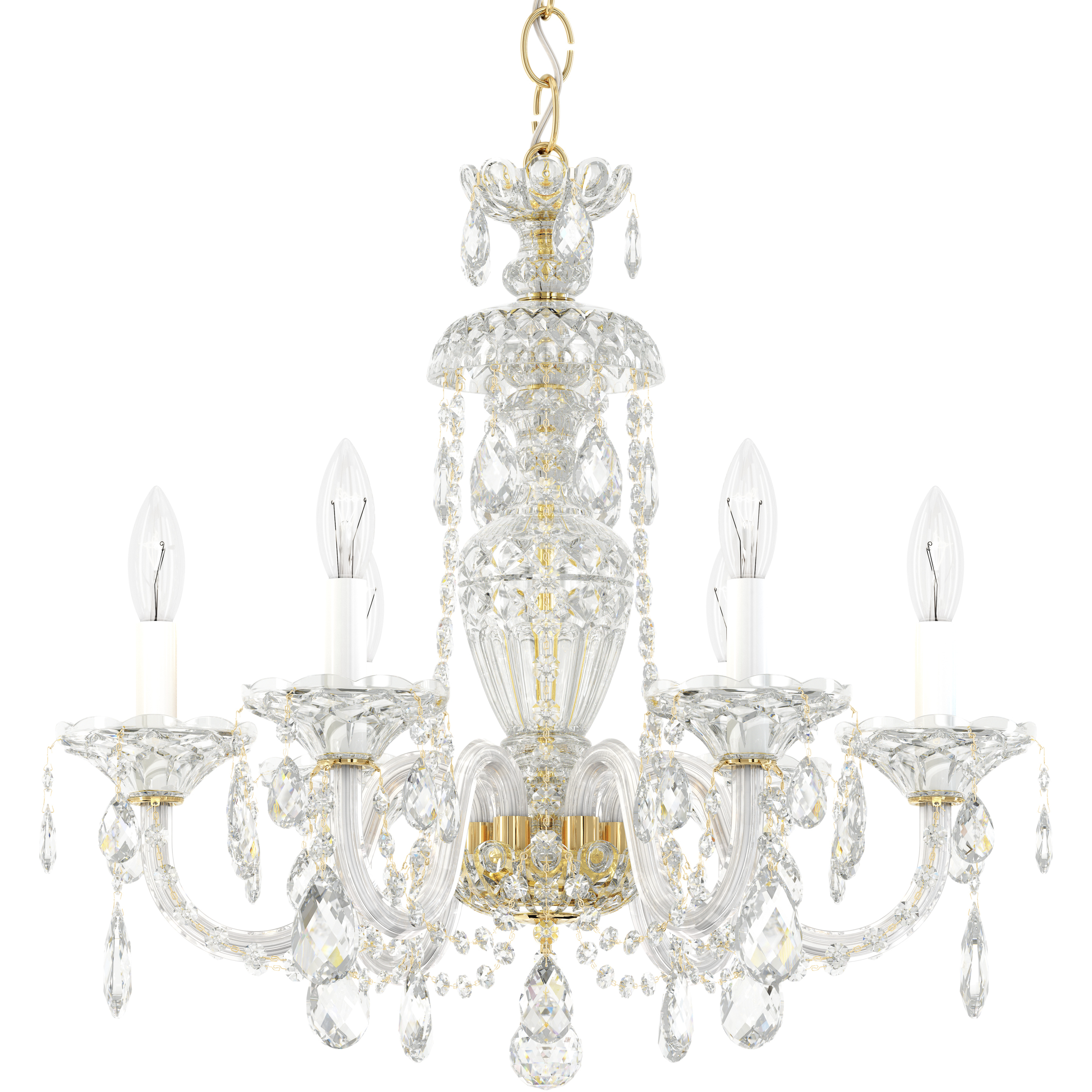 Sterling 6 Light 21 inch Aurelia Chandelier Ceiling Light in Heritage