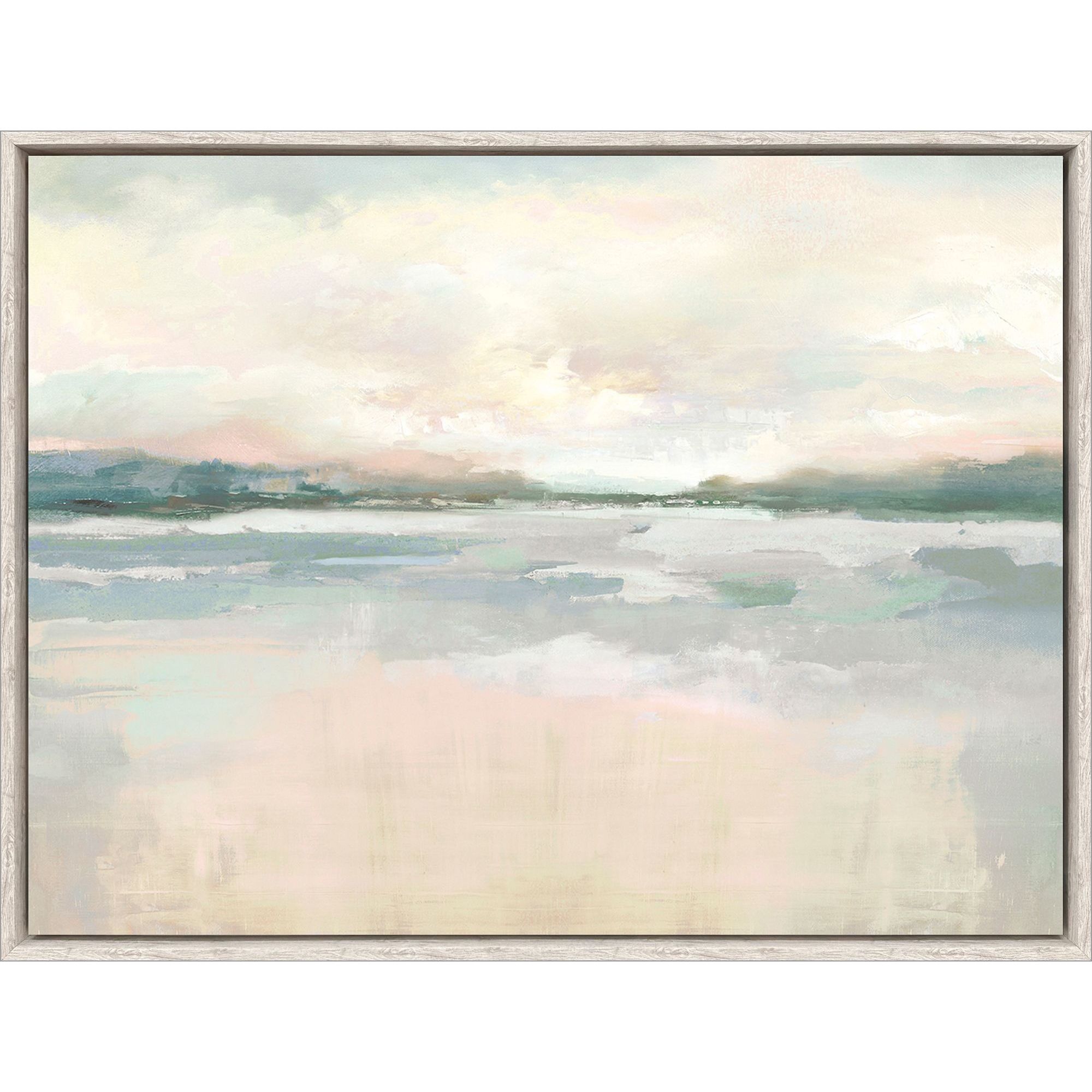 Warruga / Weemilah Blue and Beige and Teal Canvas