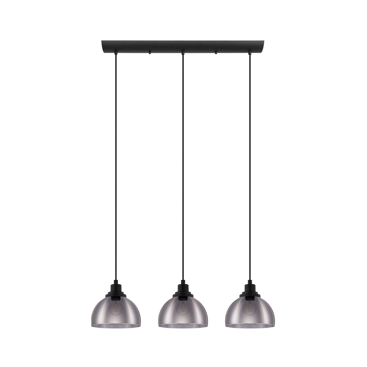 Beleser 3 Light 31.5 inch Matte Black Linear Pendant Ceiling Light
