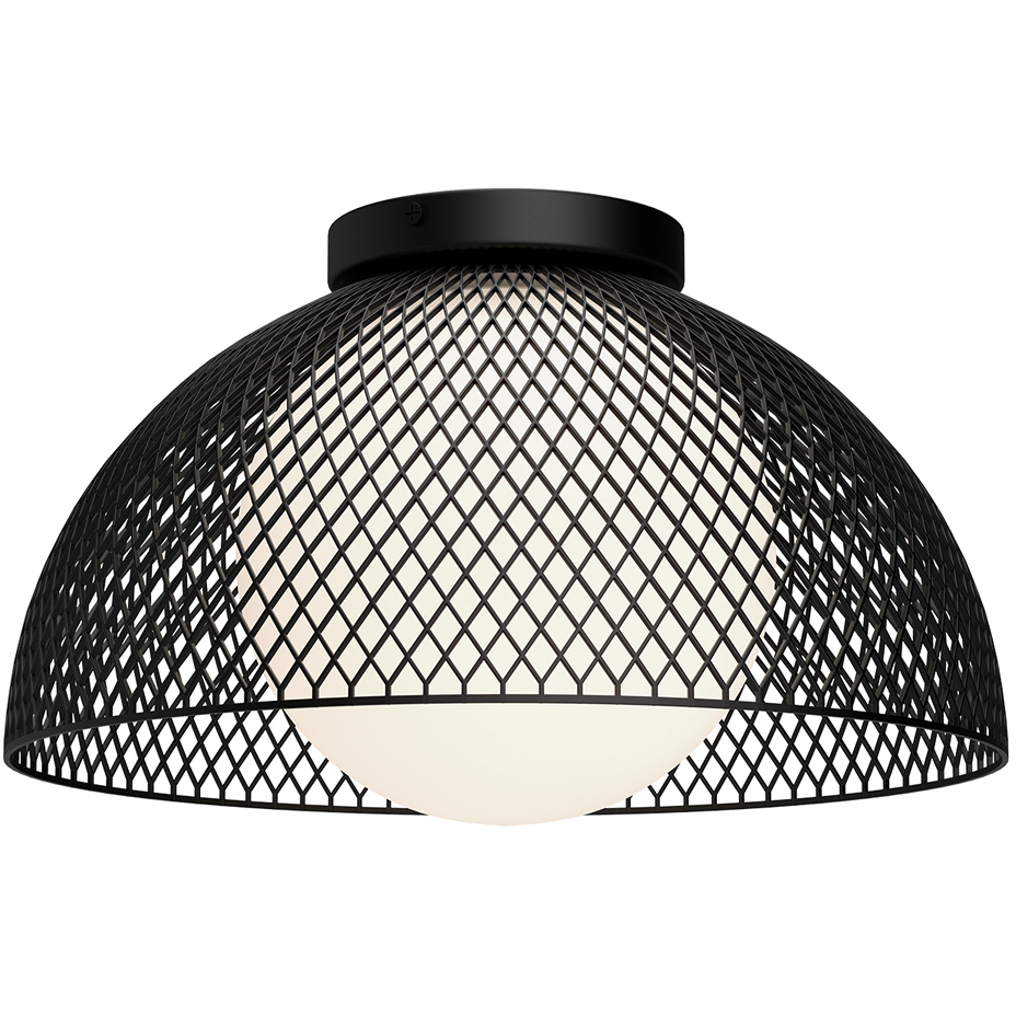 Alora Mood Haven 1 Light 12.63 inch Matte Black Flush Mount Ceiling Light