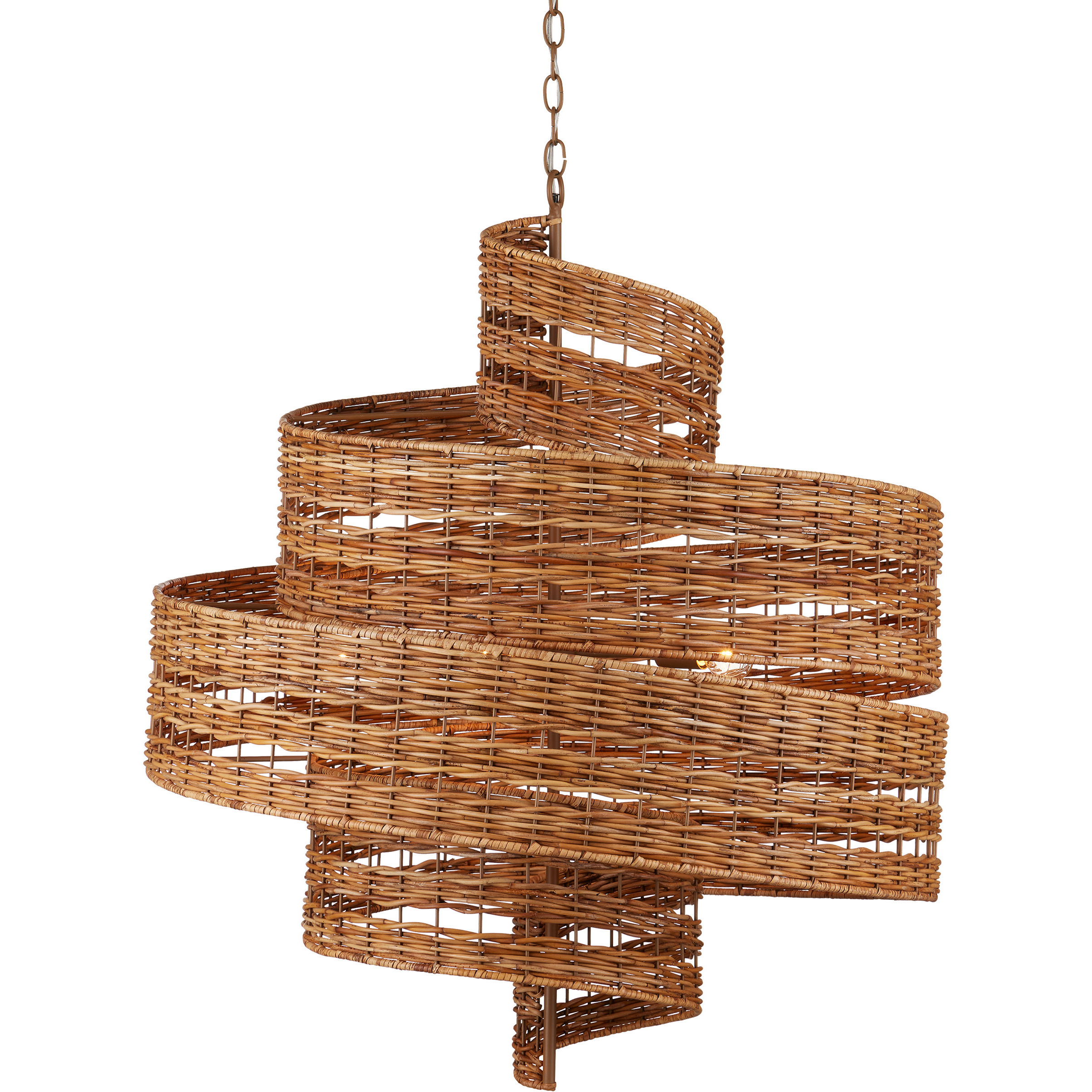 Saisei 5 Light 32 inch Khaki Chandelier Ceiling Light, Hiroshi Koshitaka Collection