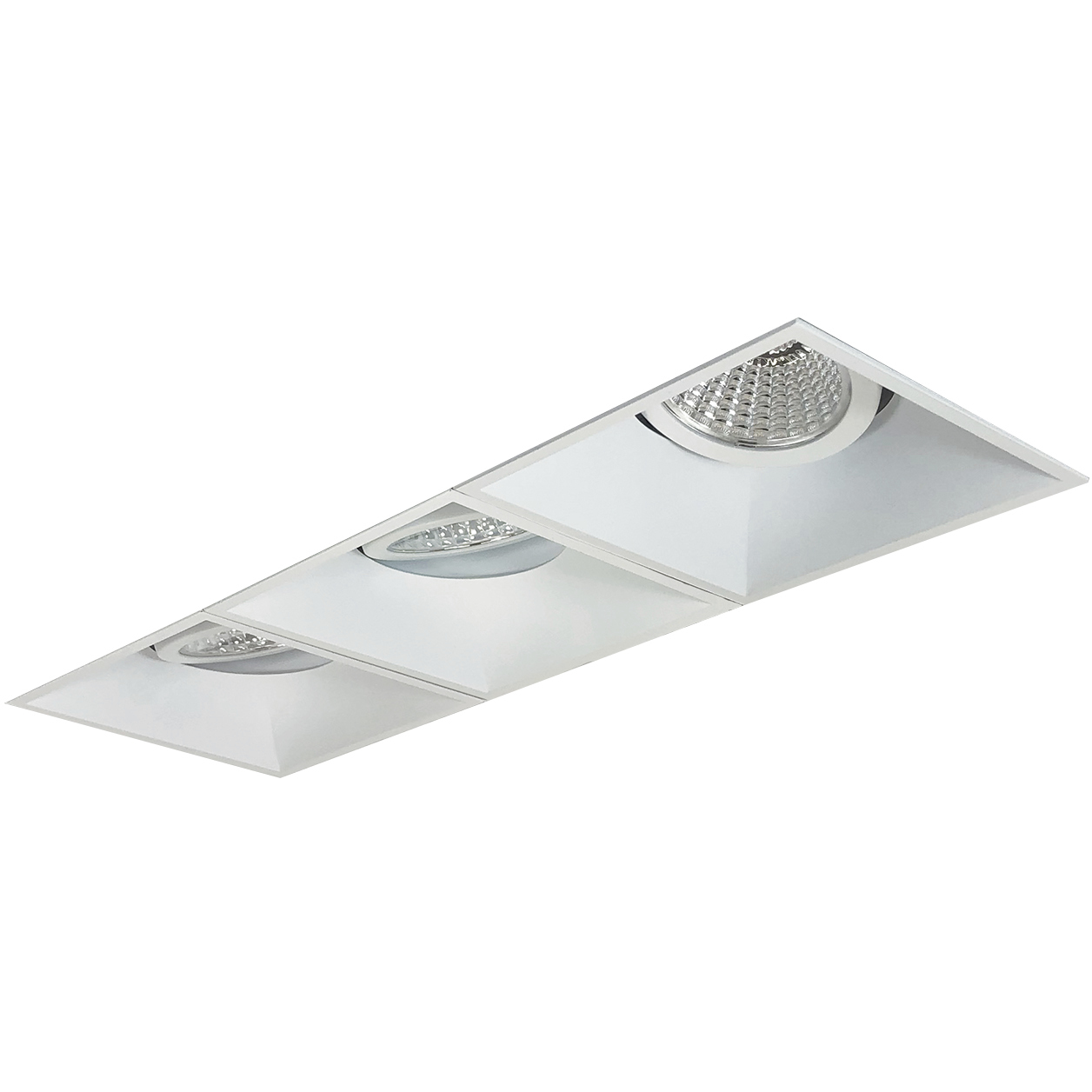 Iolite MLS Matte Powder White Recessed Trimless Reflector Kit