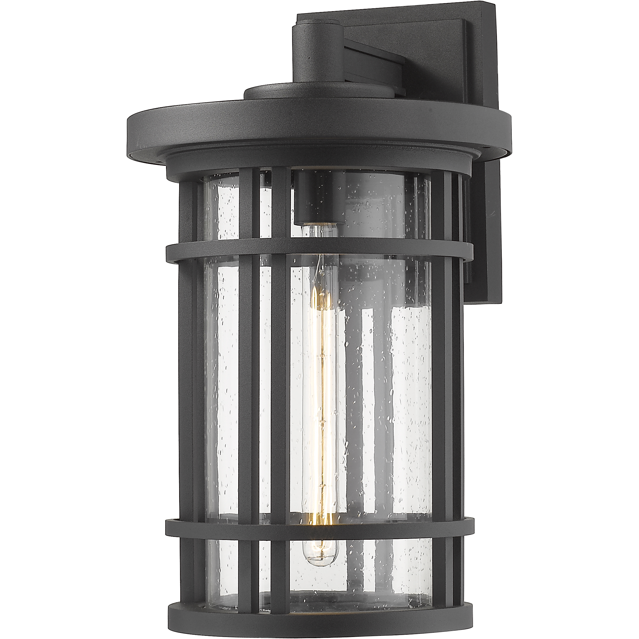 Jordan 1 Light 20 inch Black Outdoor Wall Light